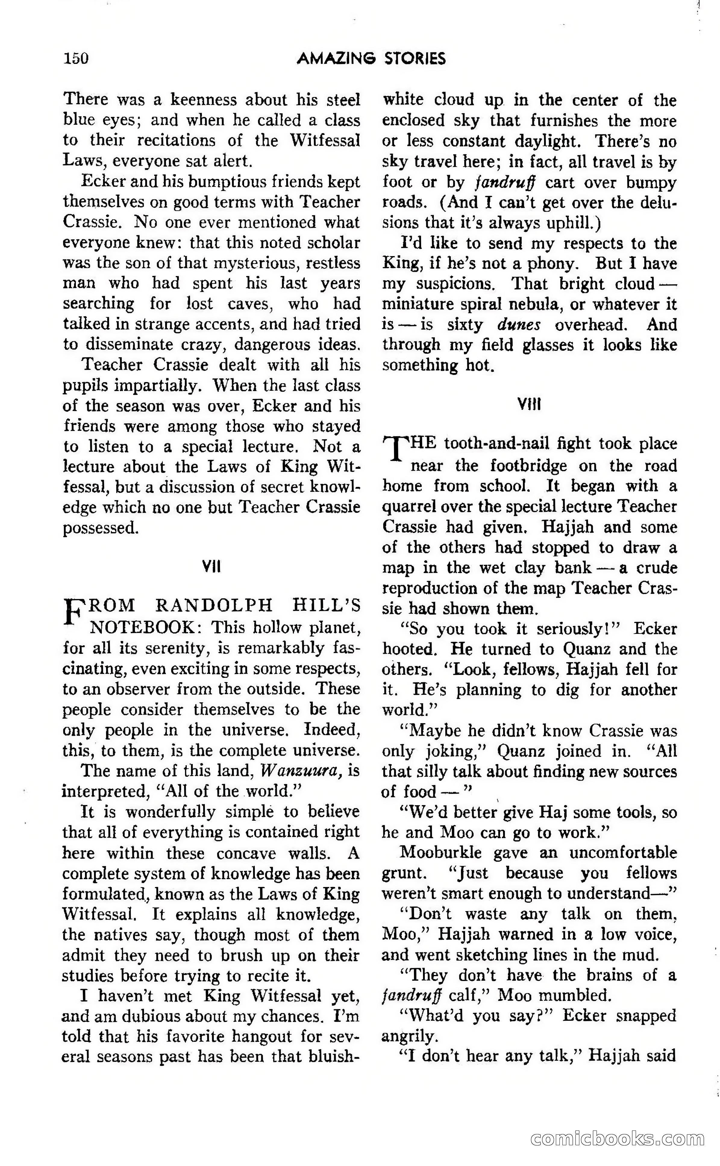 Amazing Stories, October 1942 — page 150 of 244