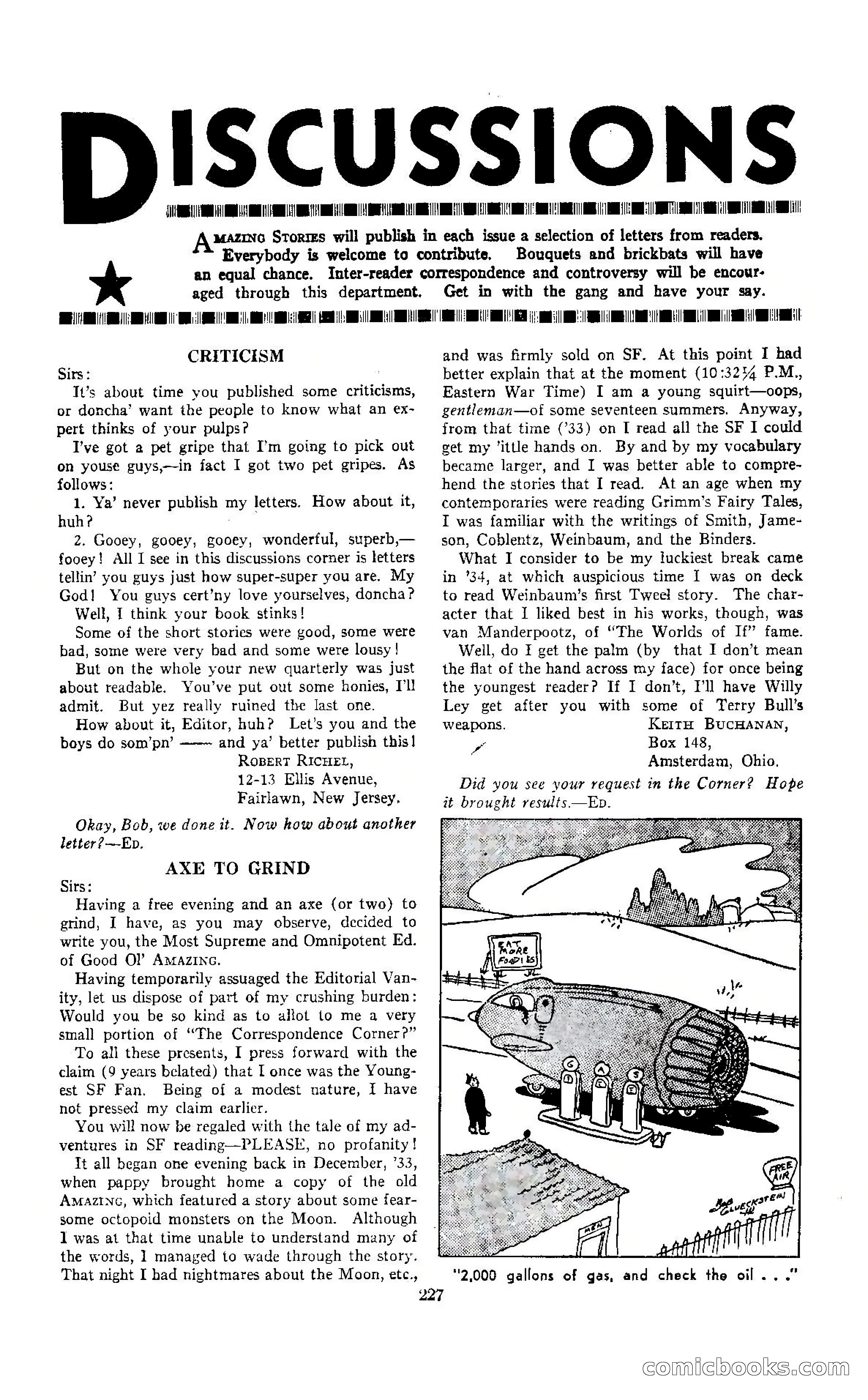 Amazing Stories, October 1942 — page 227 of 244