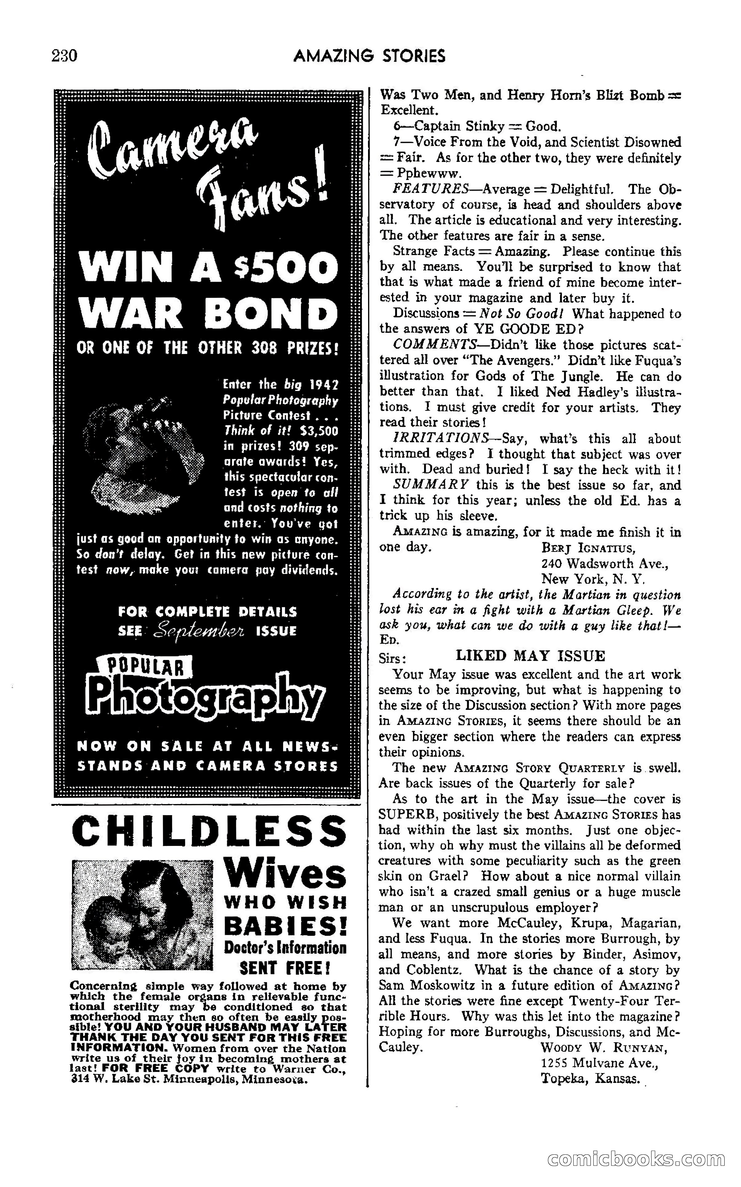 Amazing Stories, October 1942 — page 230 of 244