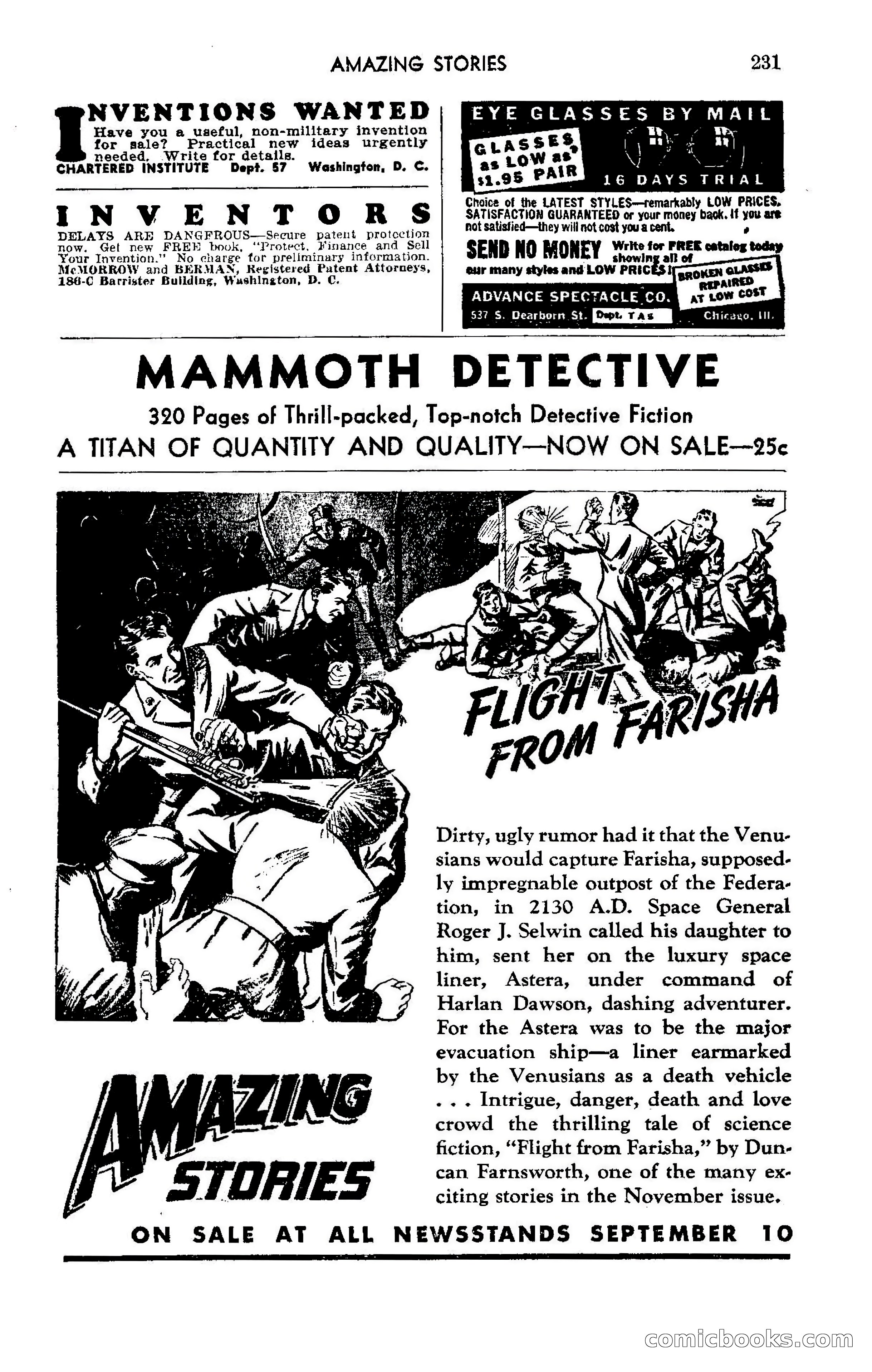 Amazing Stories, October 1942 — page 231 of 244