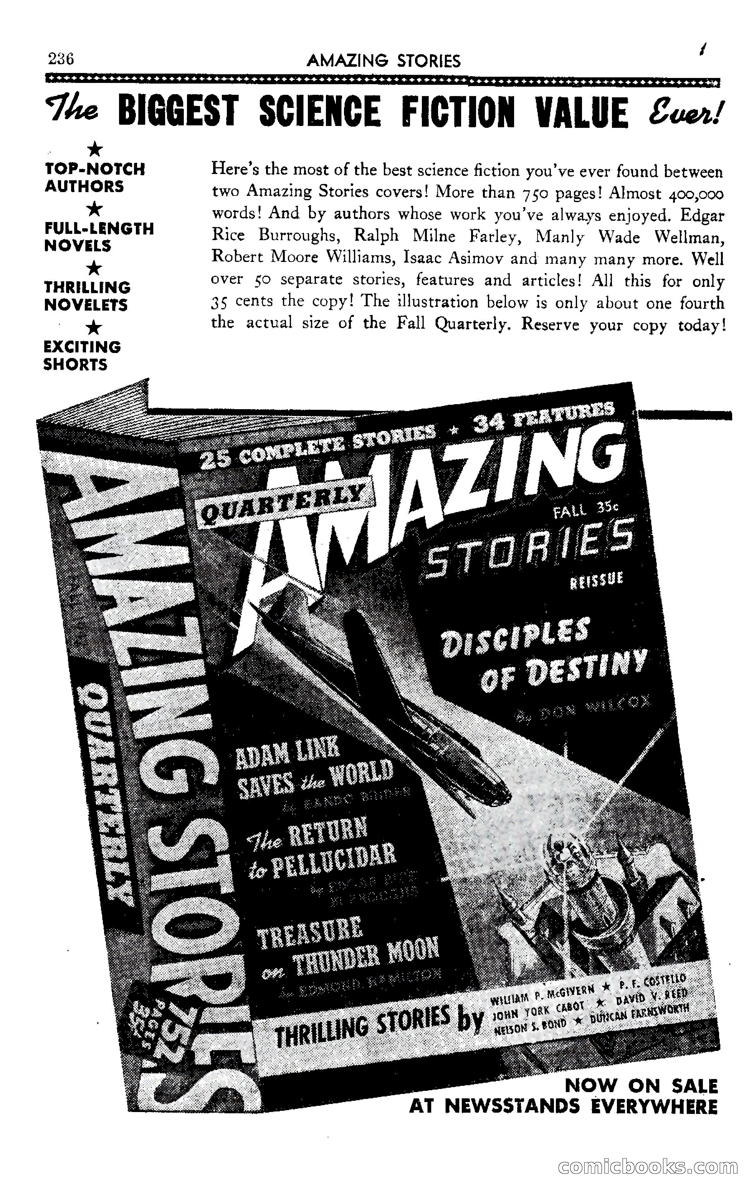 Amazing Stories, October 1942 — page 236 of 244