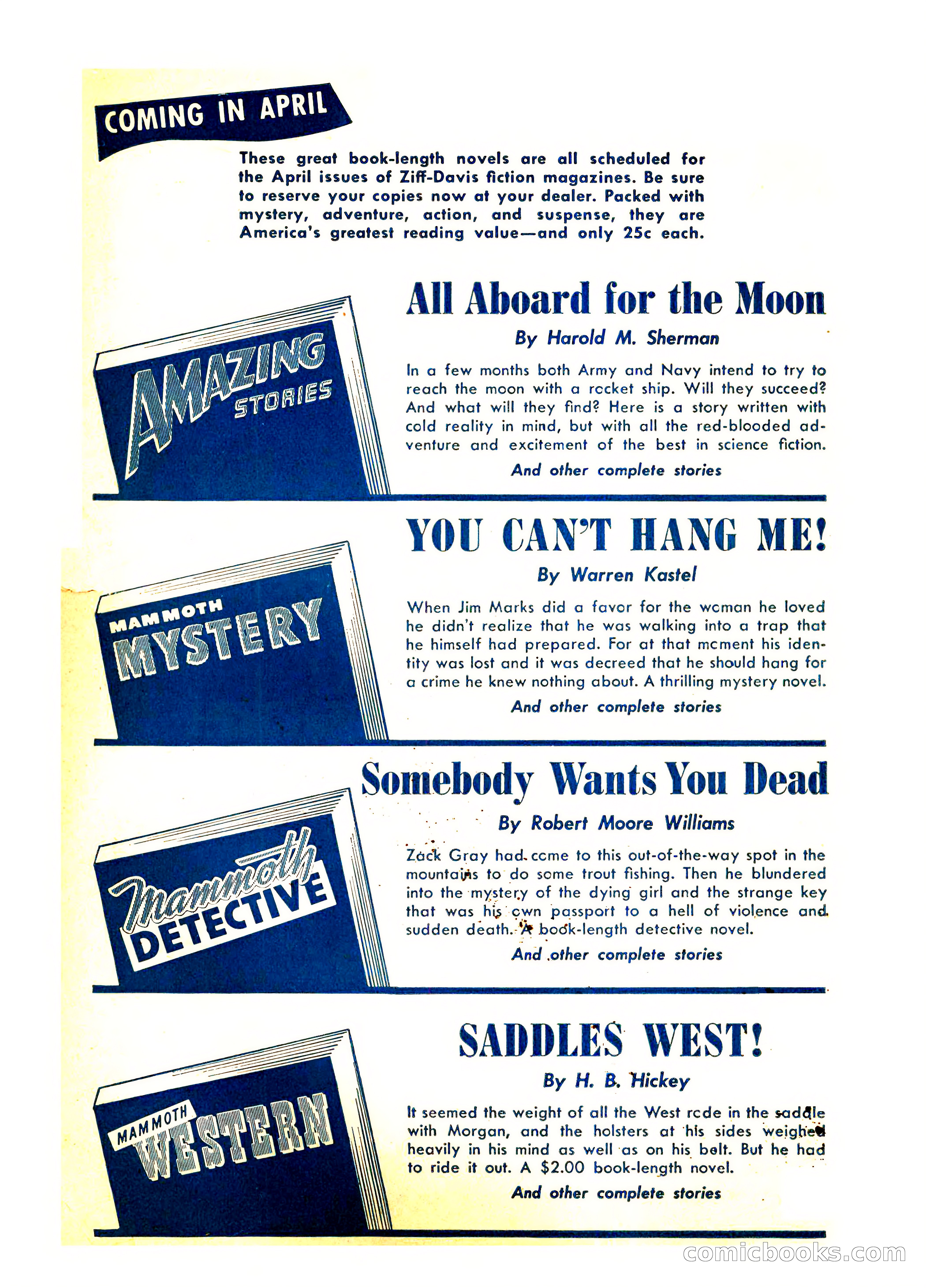 Amazing Stories, March 1947 — page 2 of 180