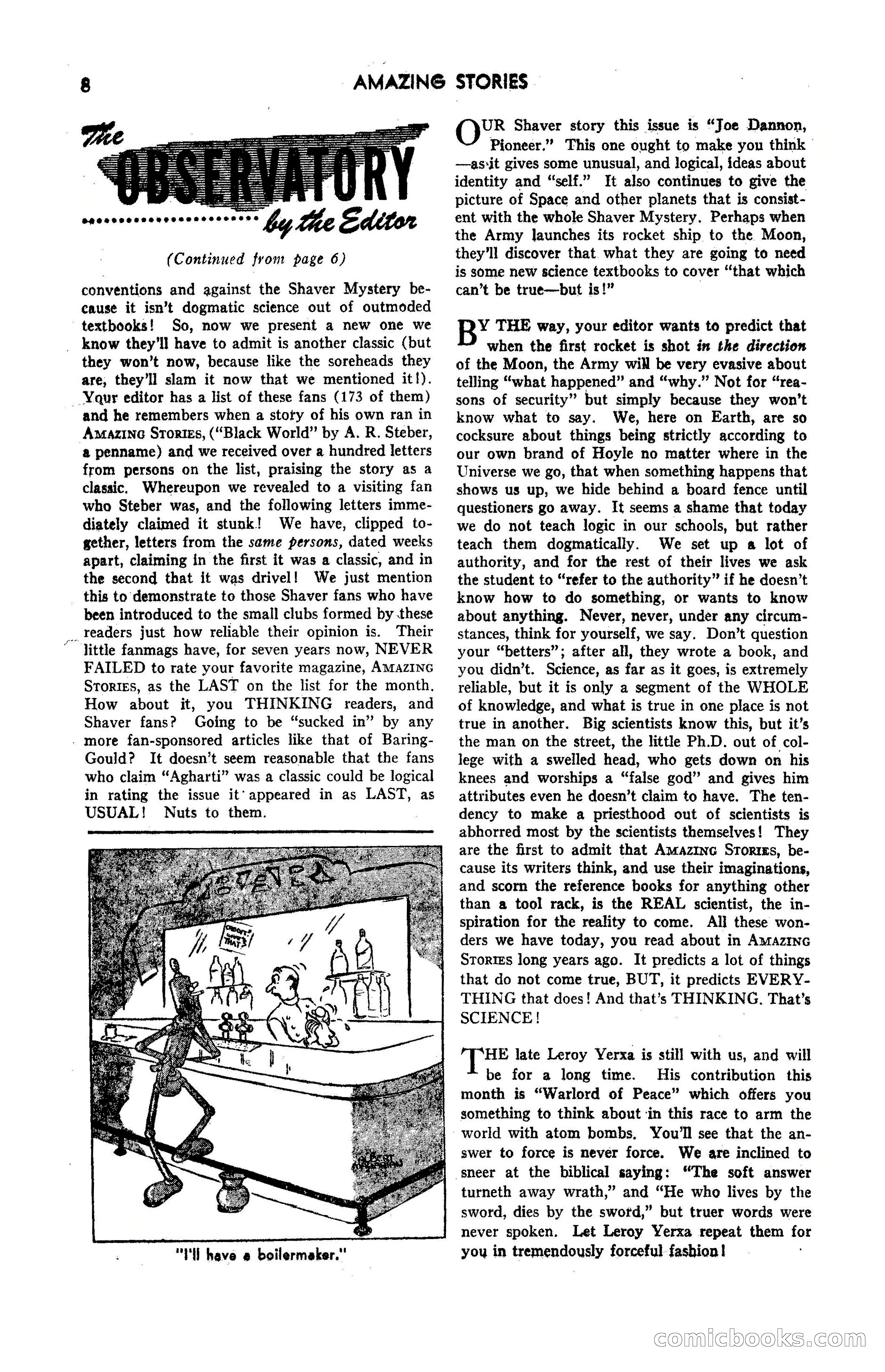 Amazing Stories, March 1947 — page 8 of 180