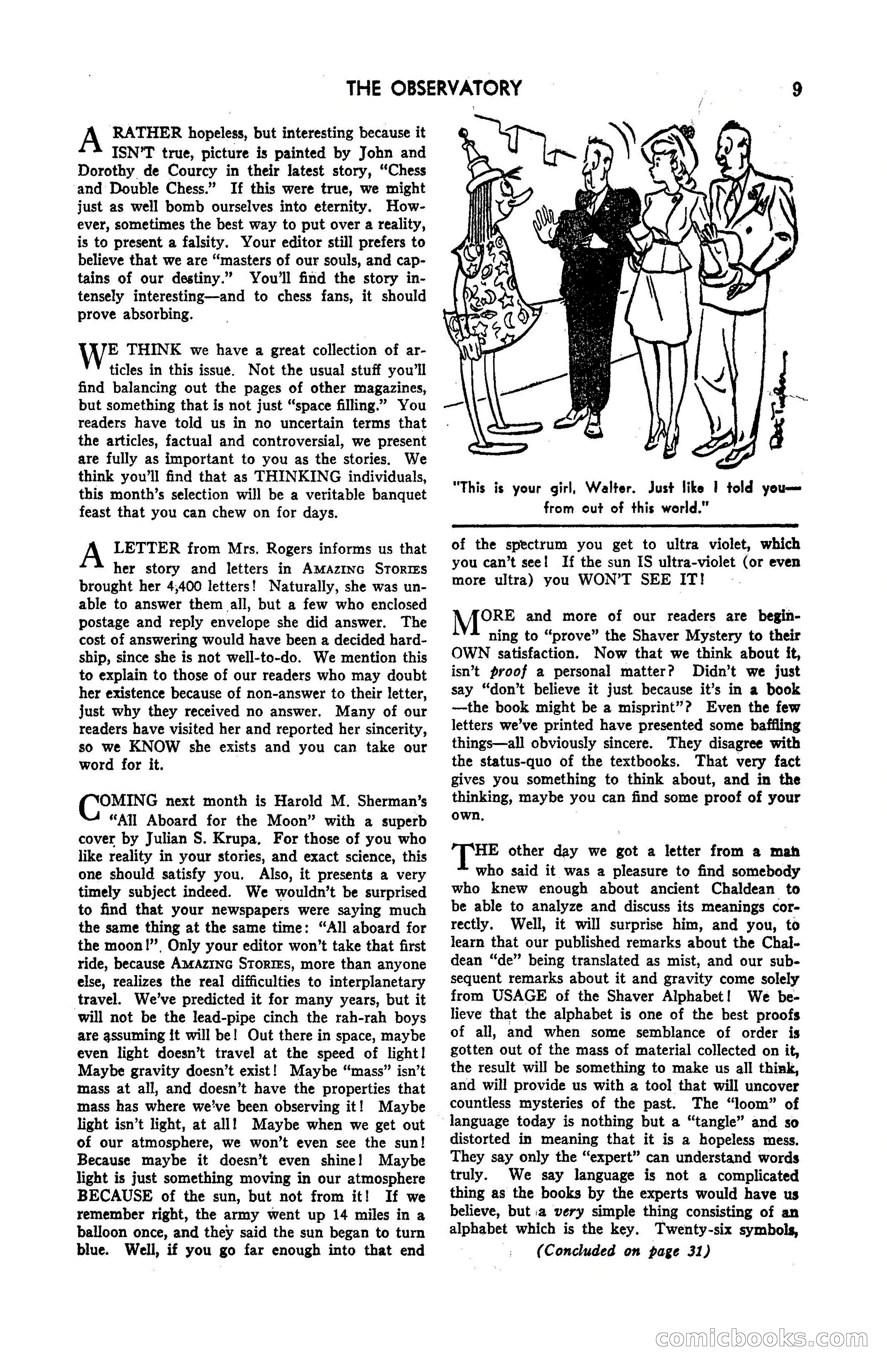 Amazing Stories, March 1947 — page 9 of 180