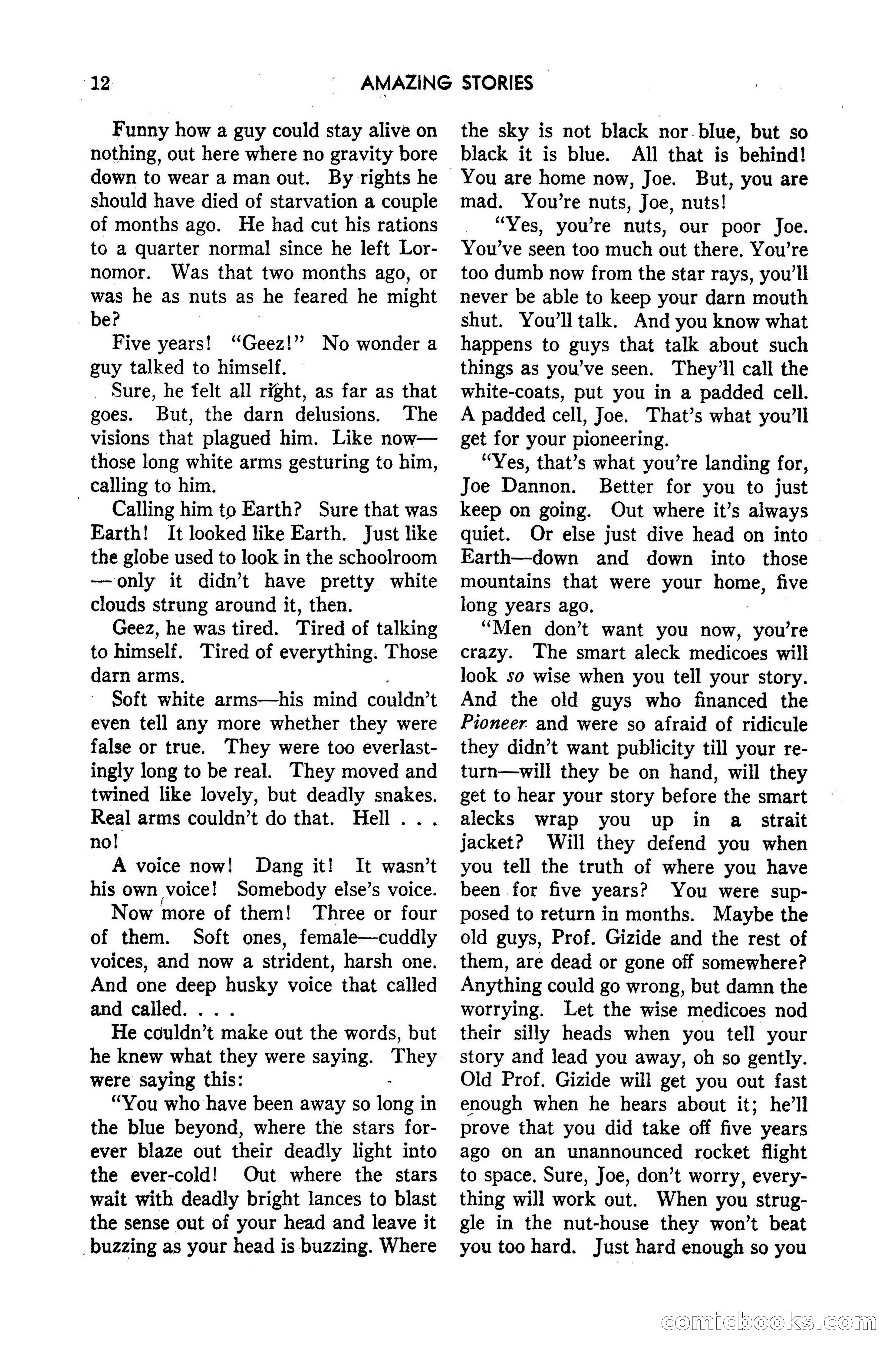 Amazing Stories, March 1947 — page 12 of 180