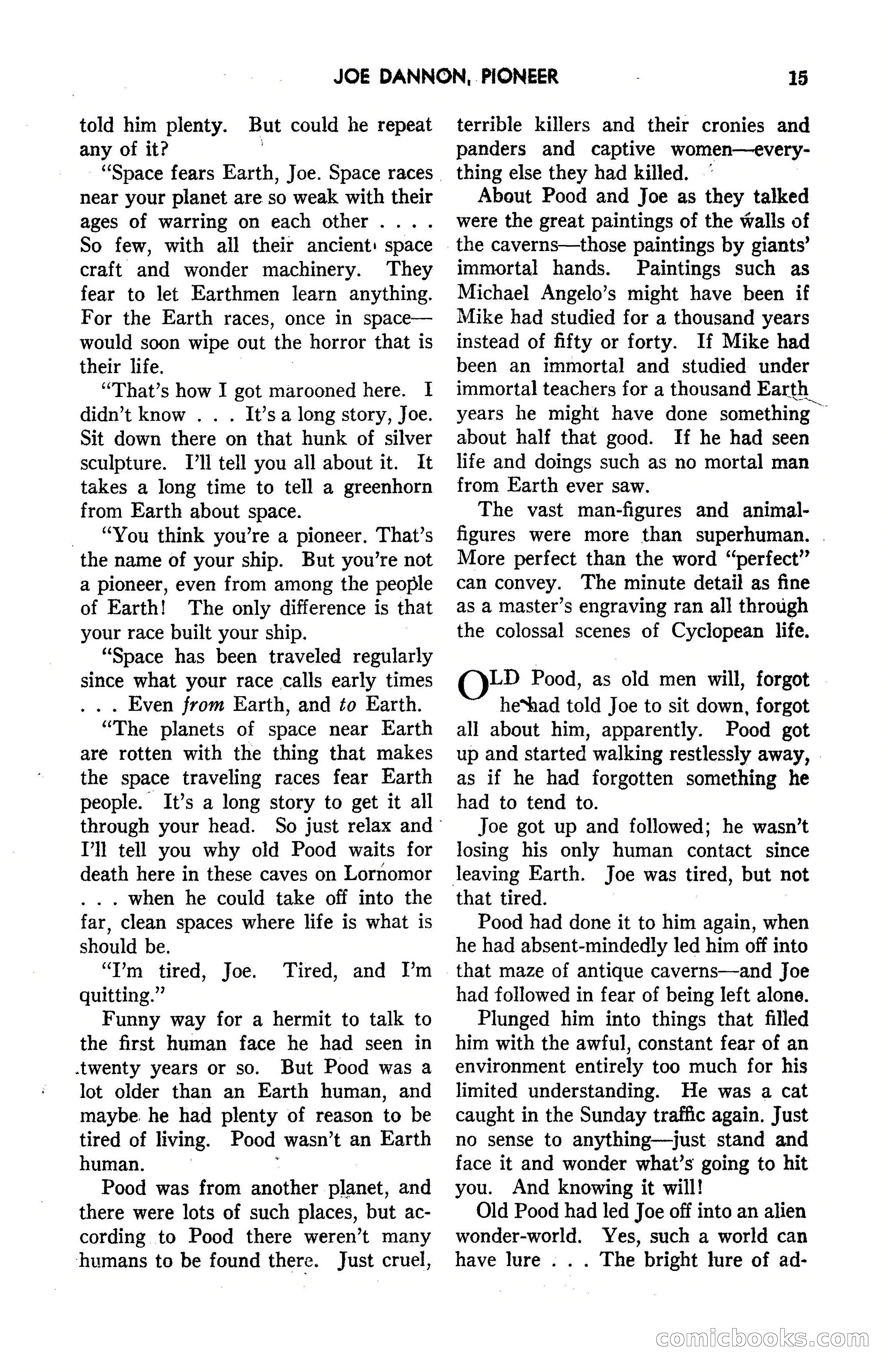 Amazing Stories, March 1947 — page 15 of 180