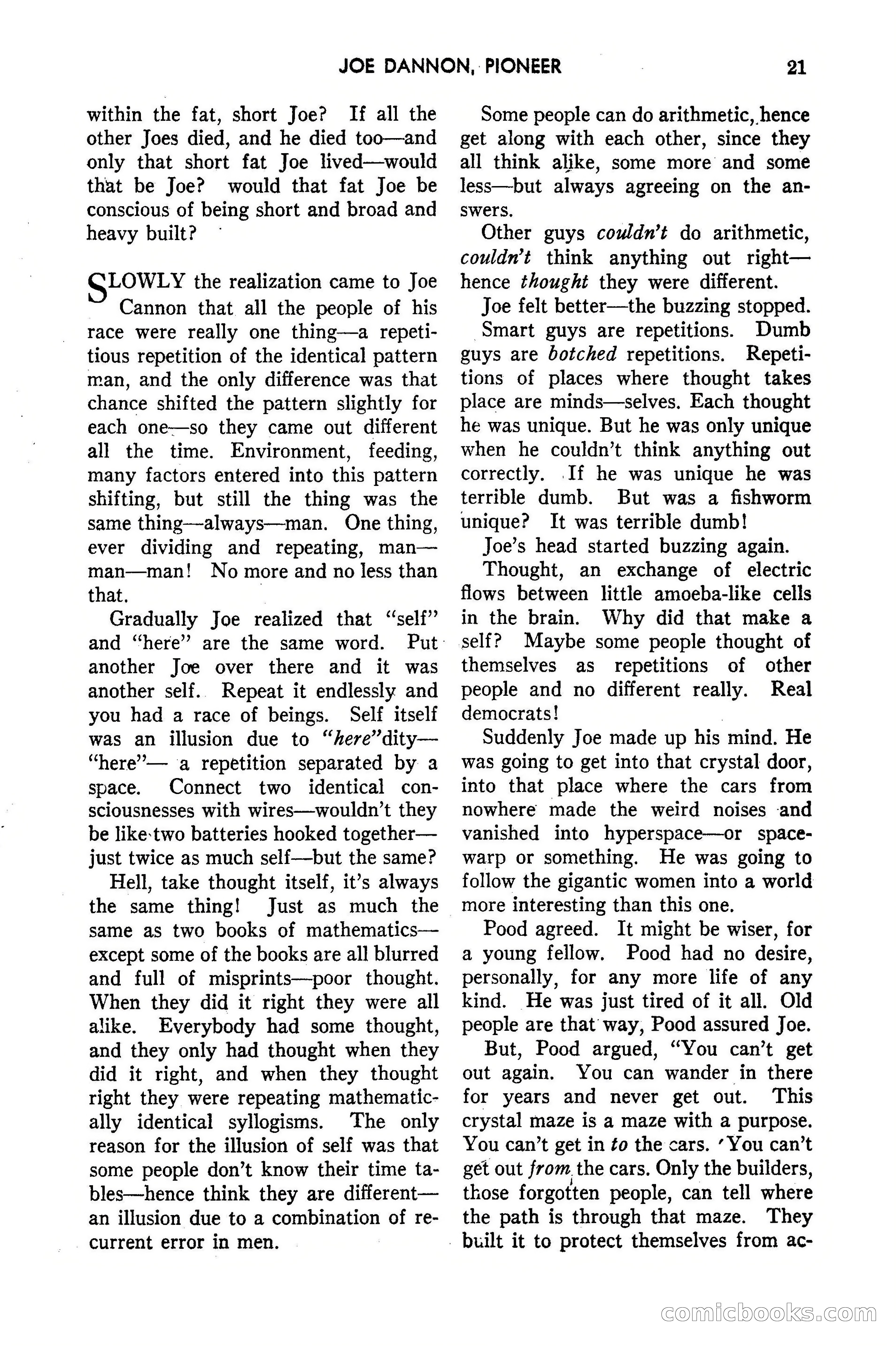 Amazing Stories, March 1947 — page 21 of 180