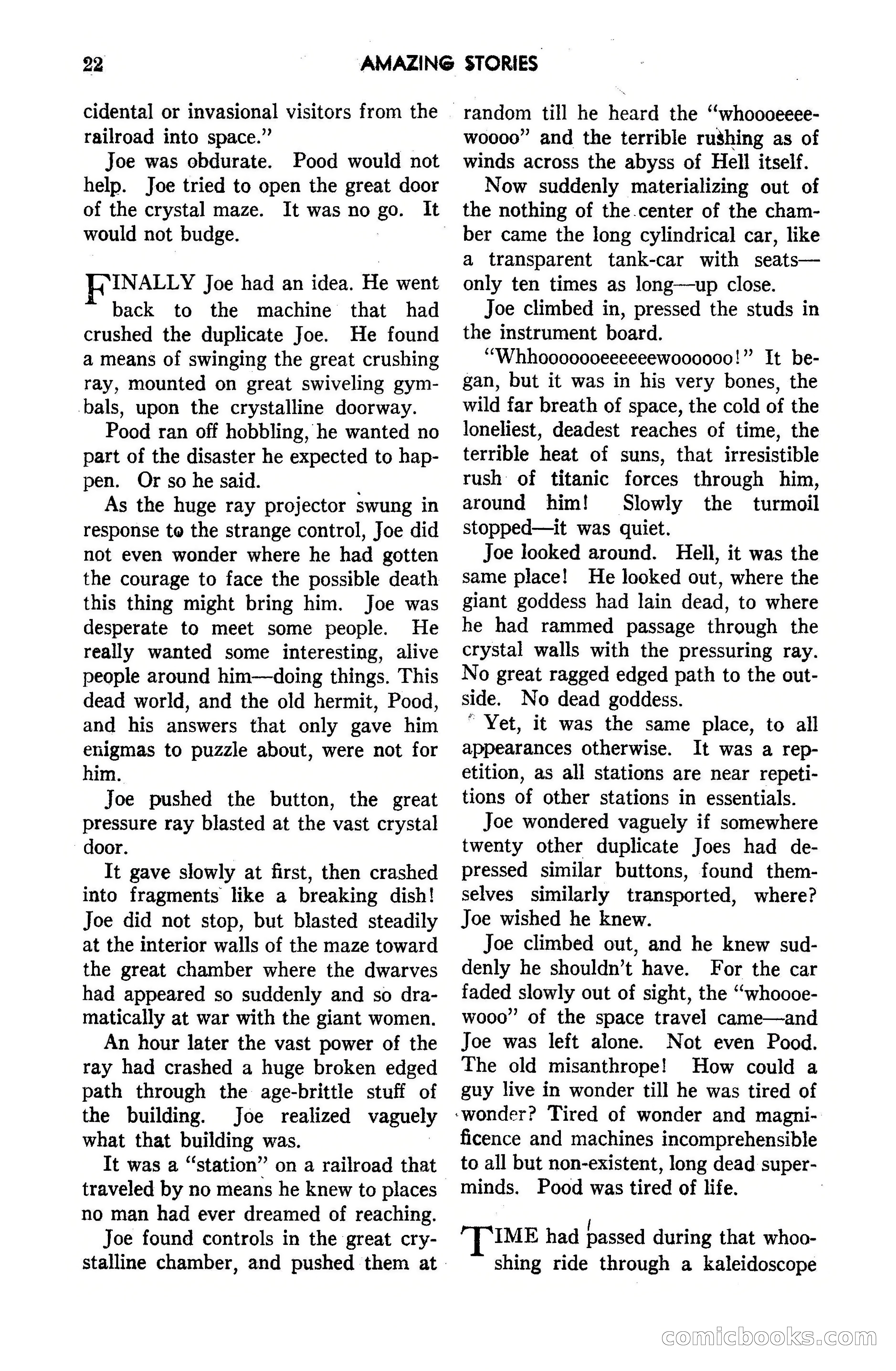 Amazing Stories, March 1947 — page 22 of 180