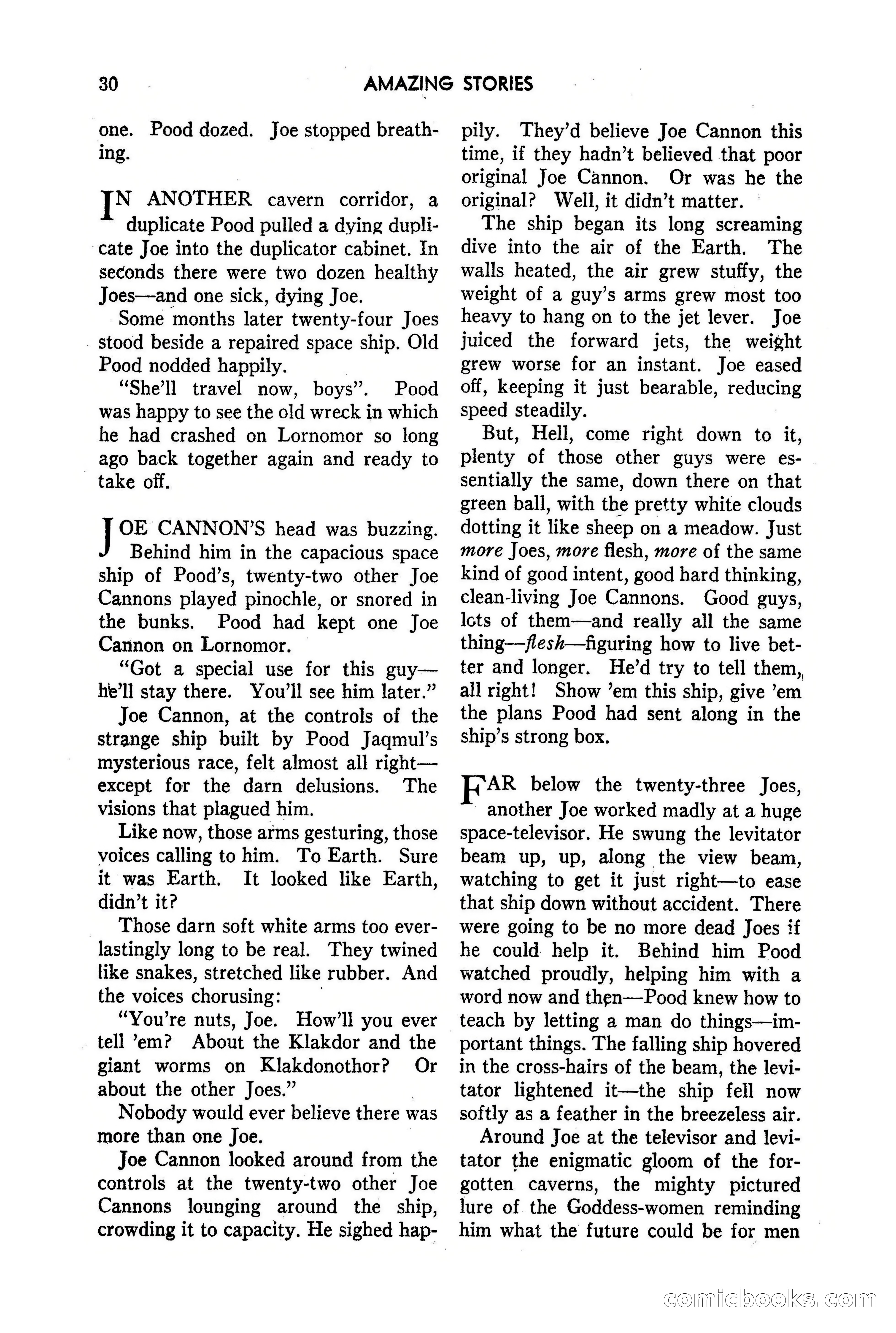Amazing Stories, March 1947 — page 30 of 180