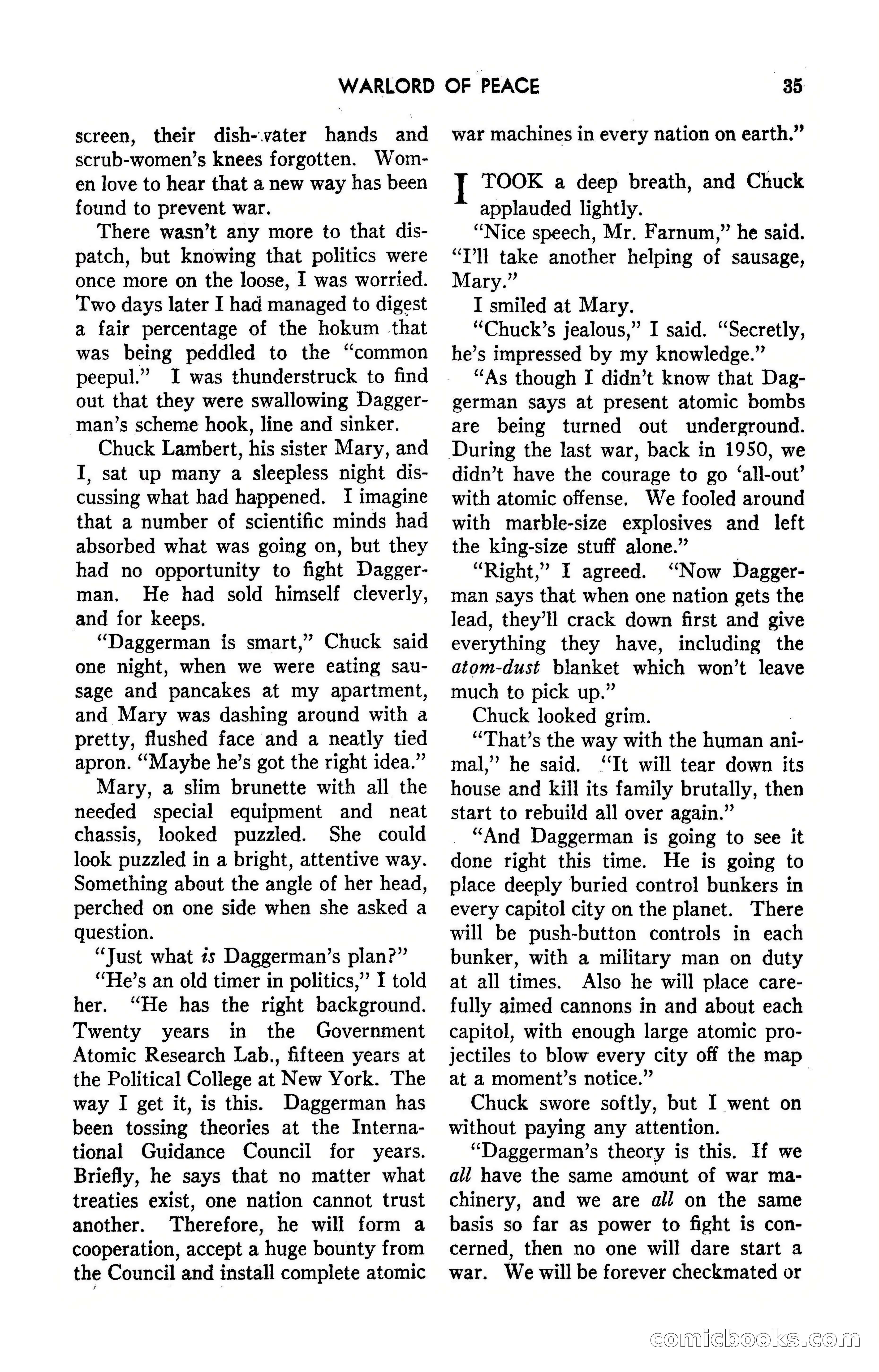 Amazing Stories, March 1947 — page 35 of 180