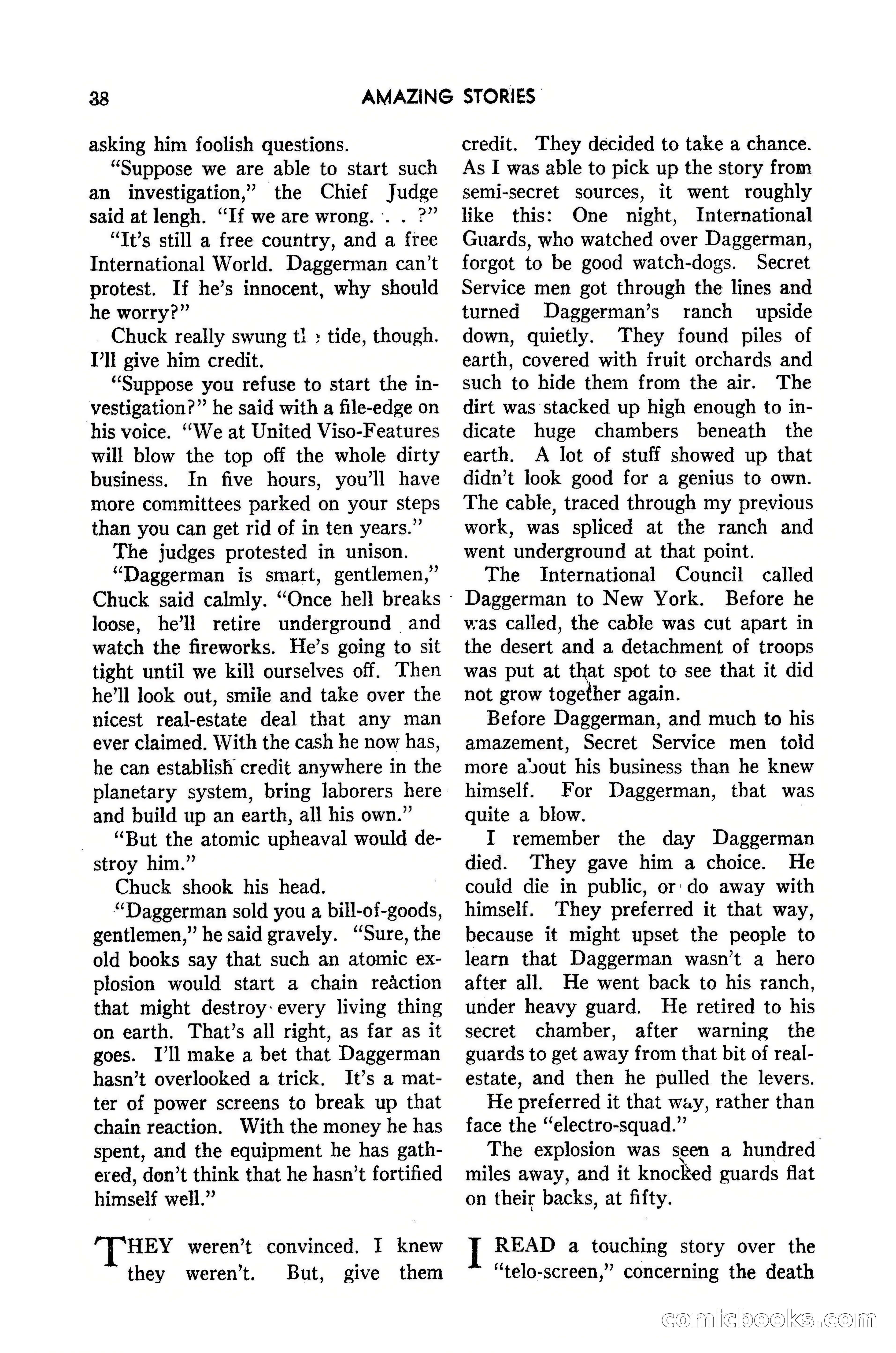 Amazing Stories, March 1947 — page 38 of 180