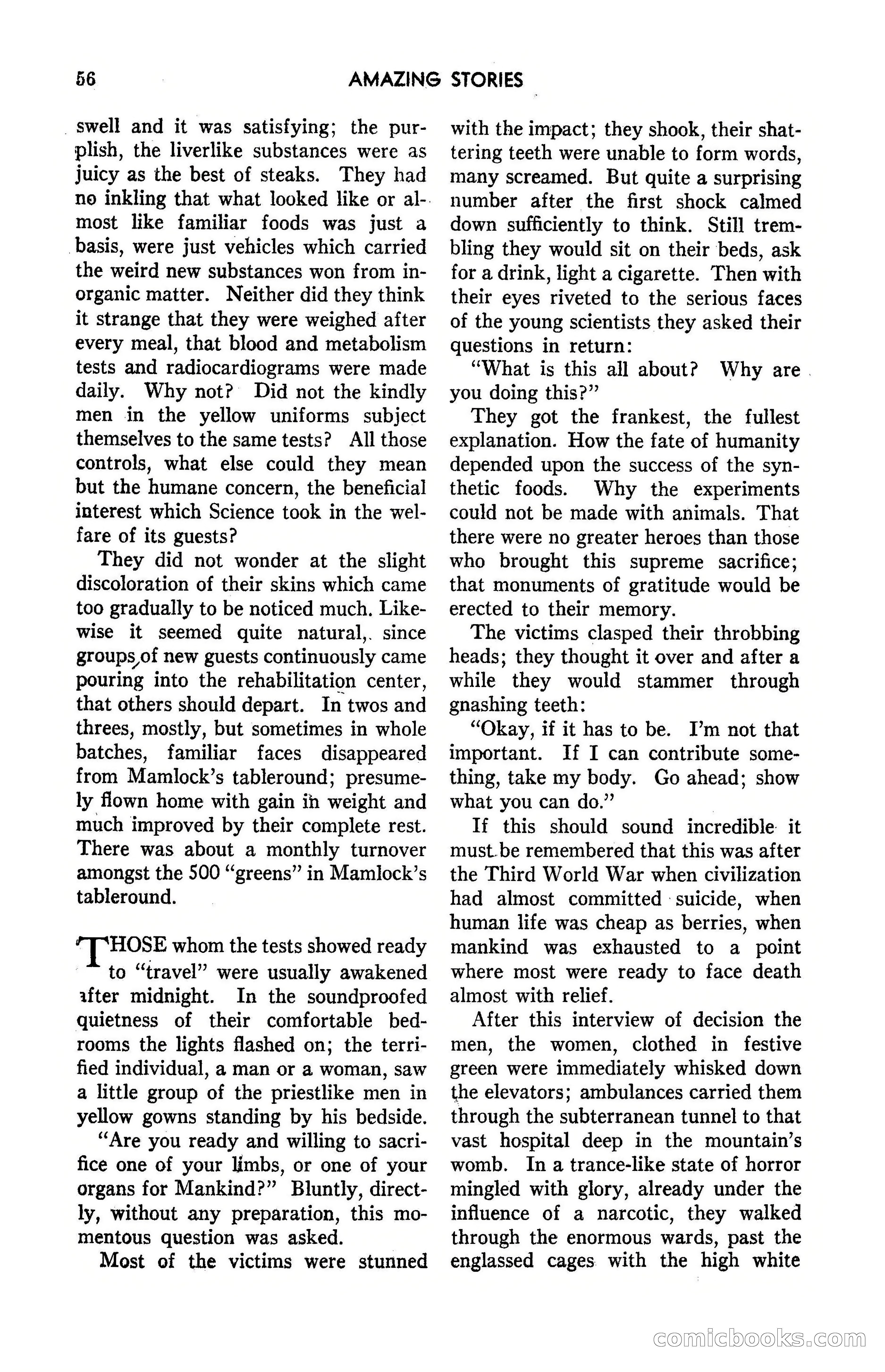 Amazing Stories, March 1947 — page 56 of 180