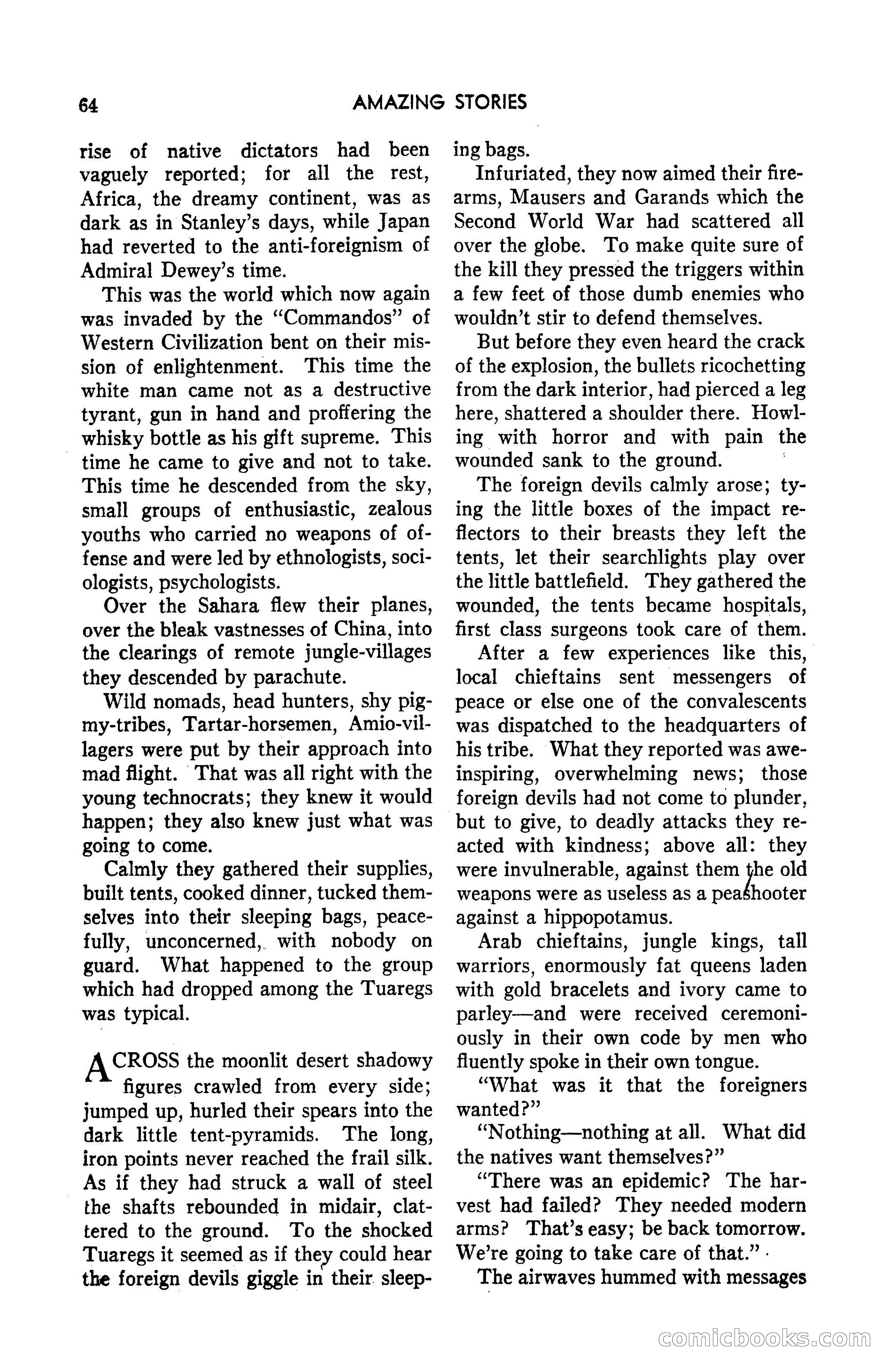 Amazing Stories, March 1947 — page 64 of 180