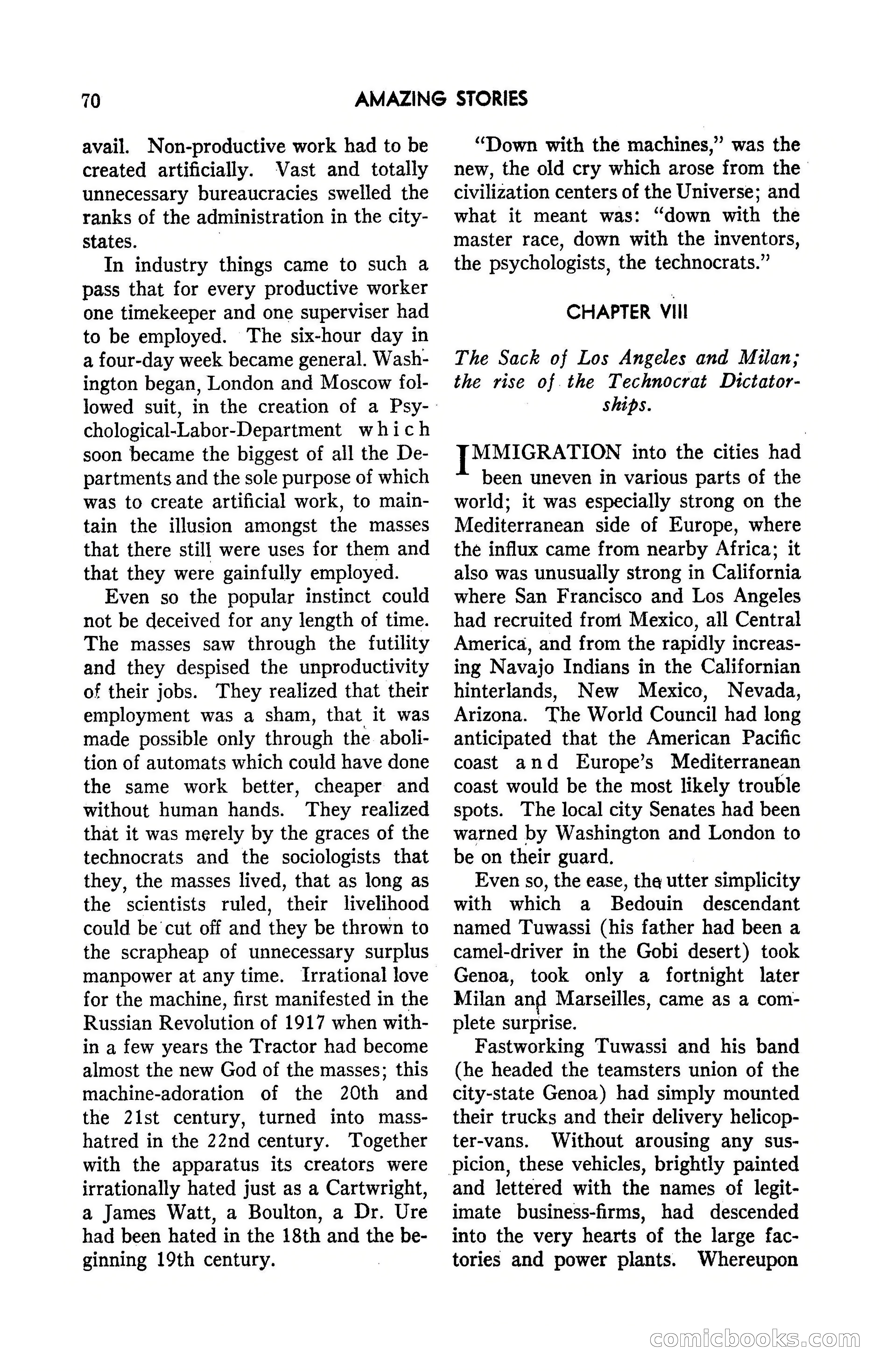 Amazing Stories, March 1947 — page 70 of 180