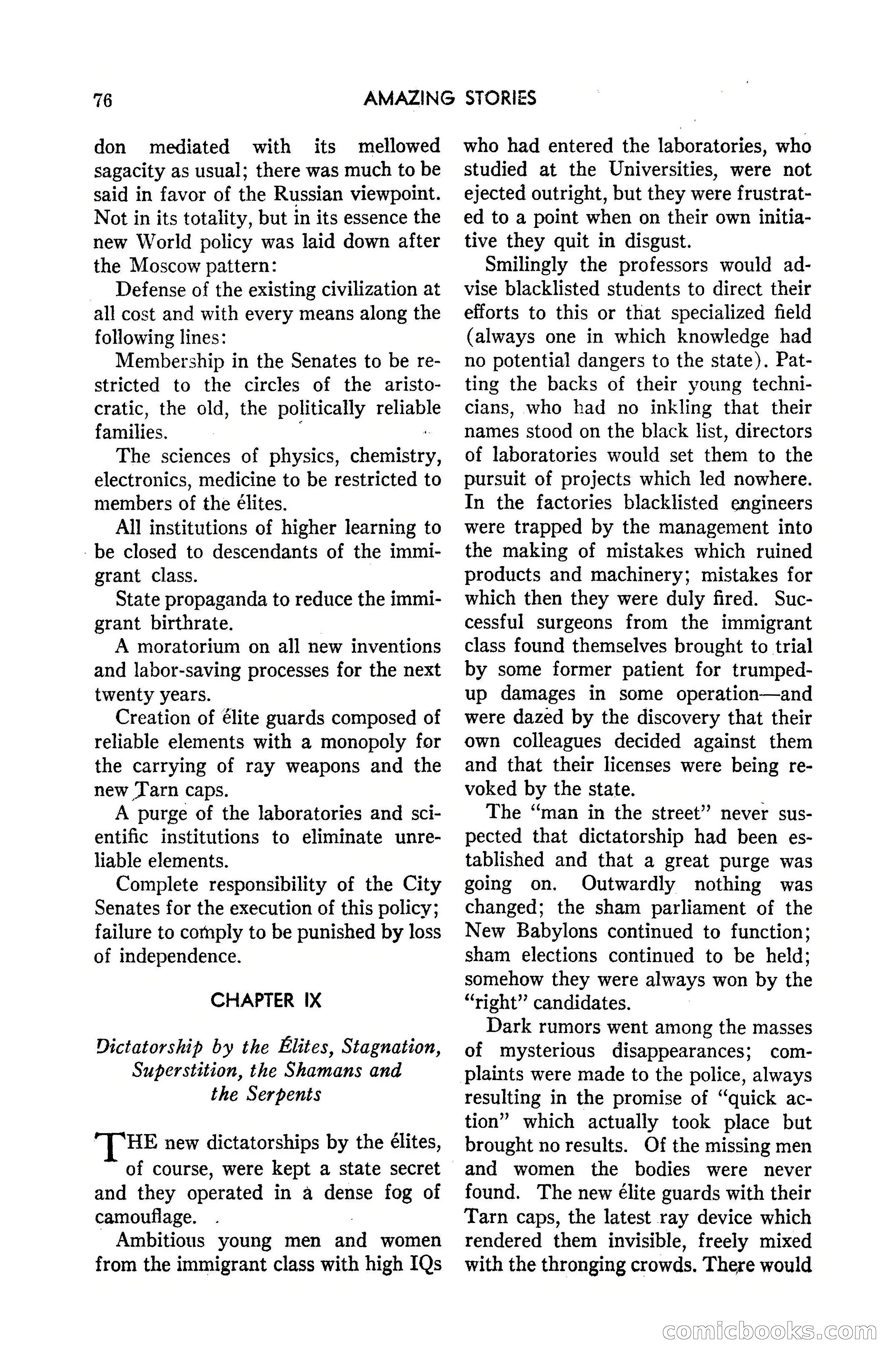 Amazing Stories, March 1947 — page 76 of 180