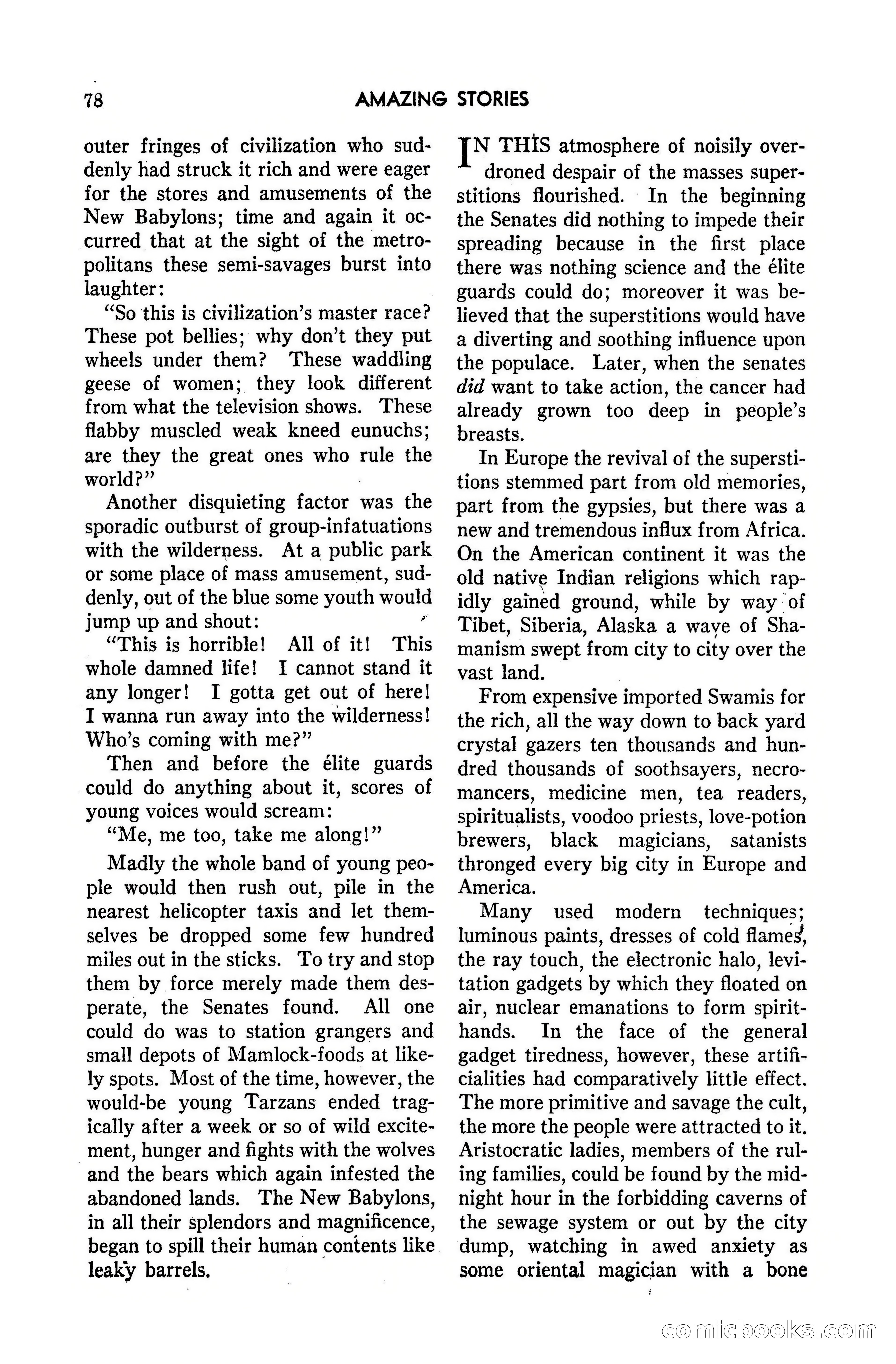 Amazing Stories, March 1947 — page 78 of 180