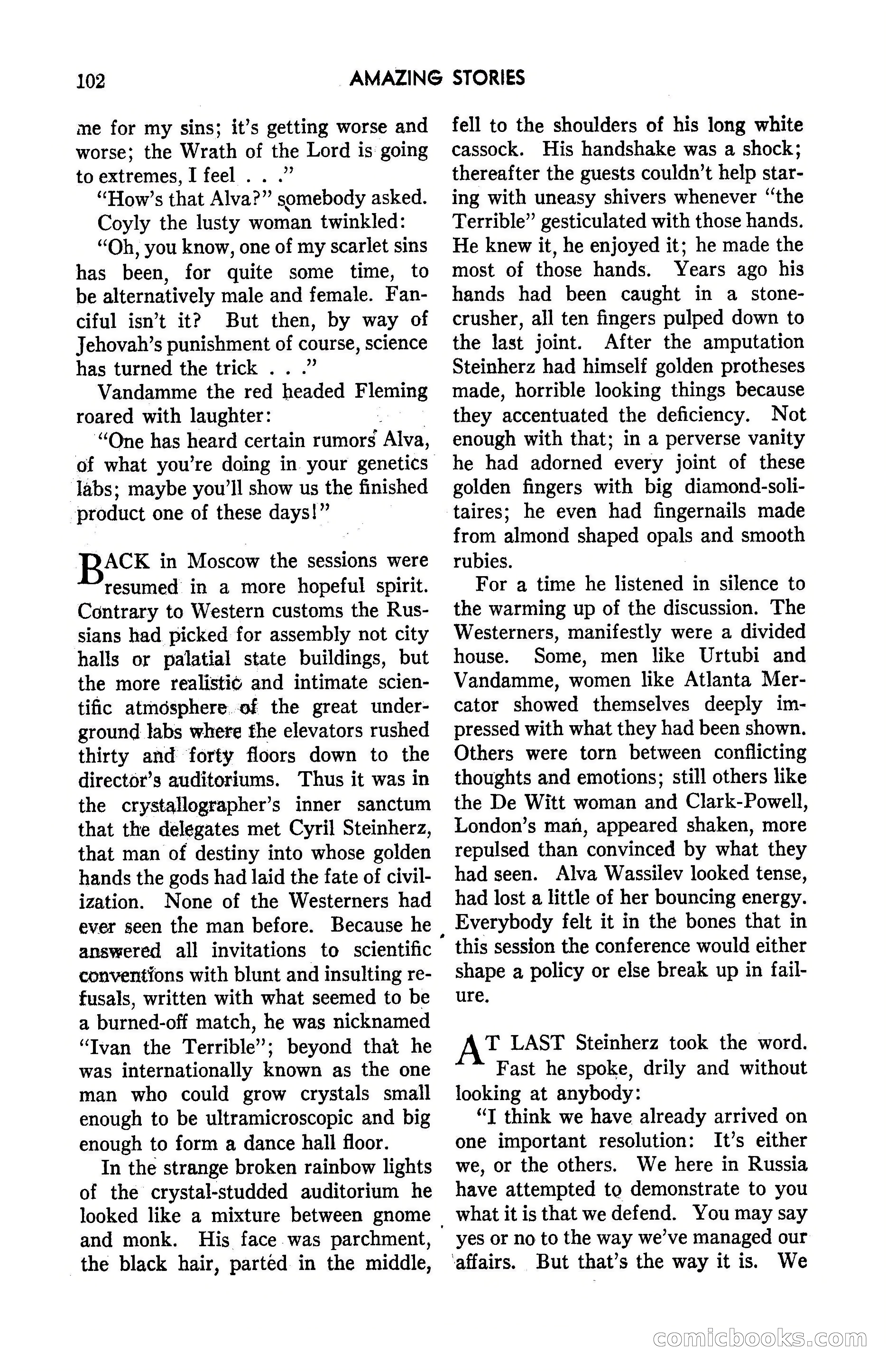 Amazing Stories, March 1947 — page 102 of 180