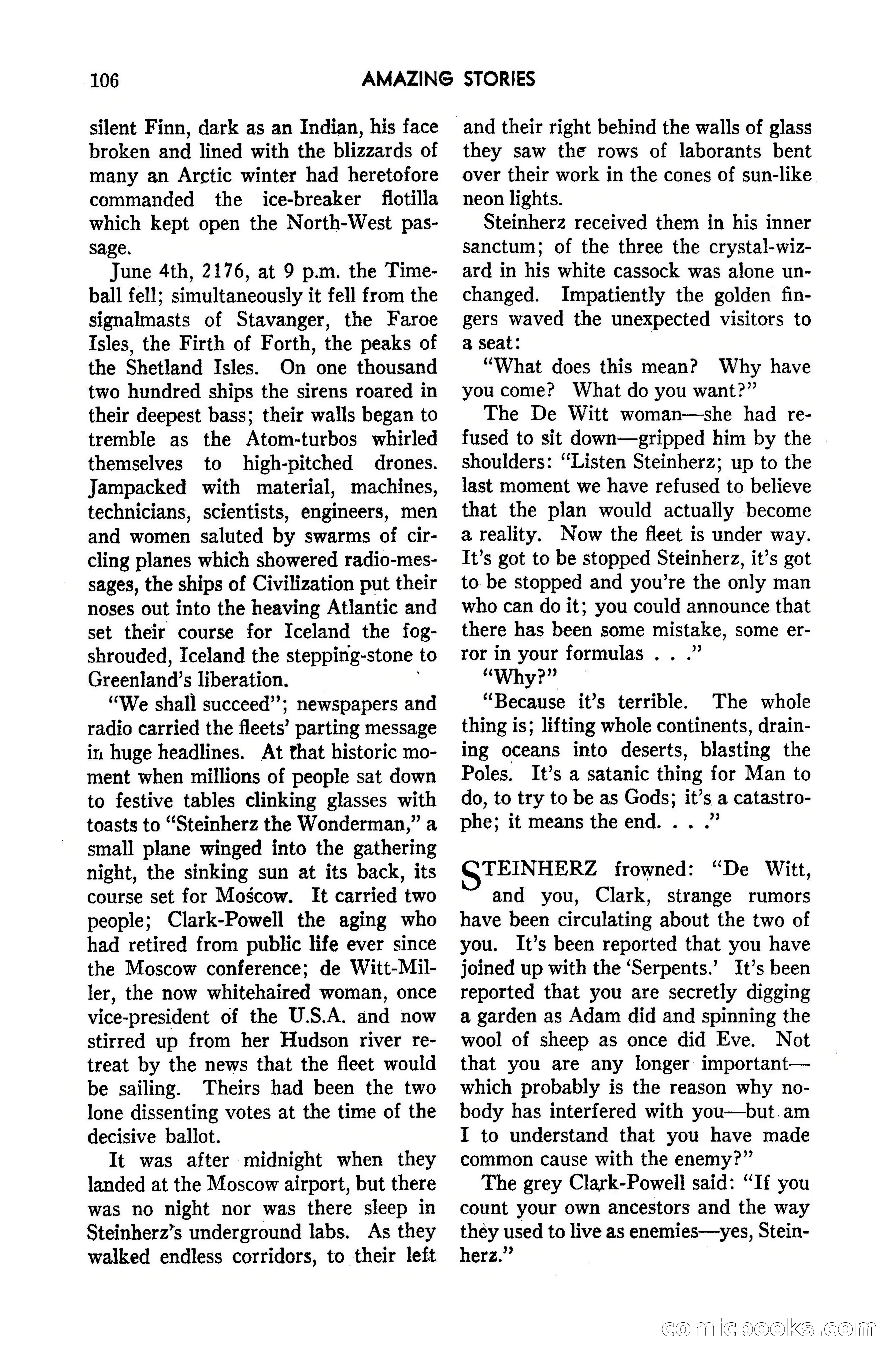 Amazing Stories, March 1947 — page 106 of 180