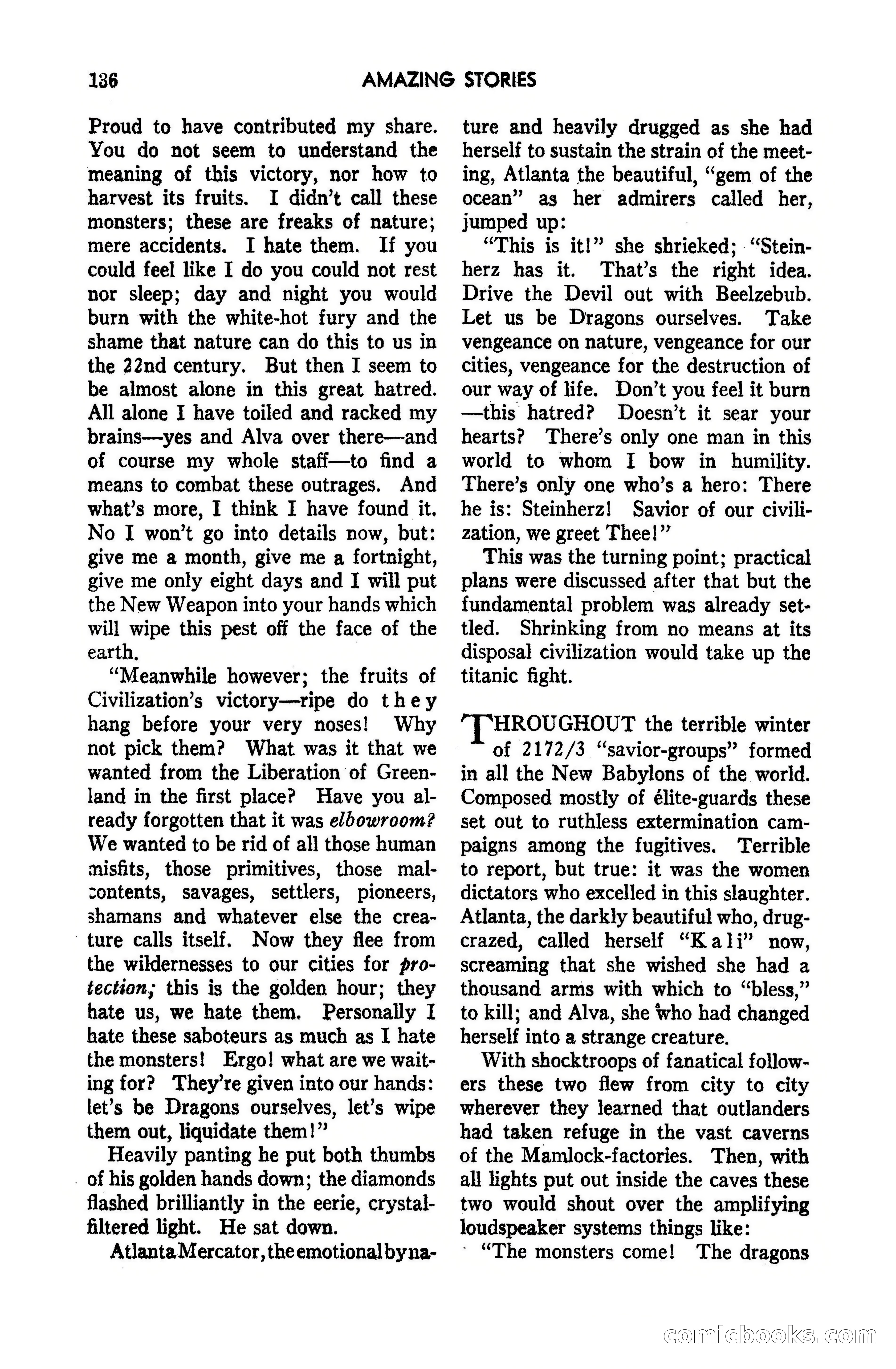 Amazing Stories, March 1947 — page 136 of 180