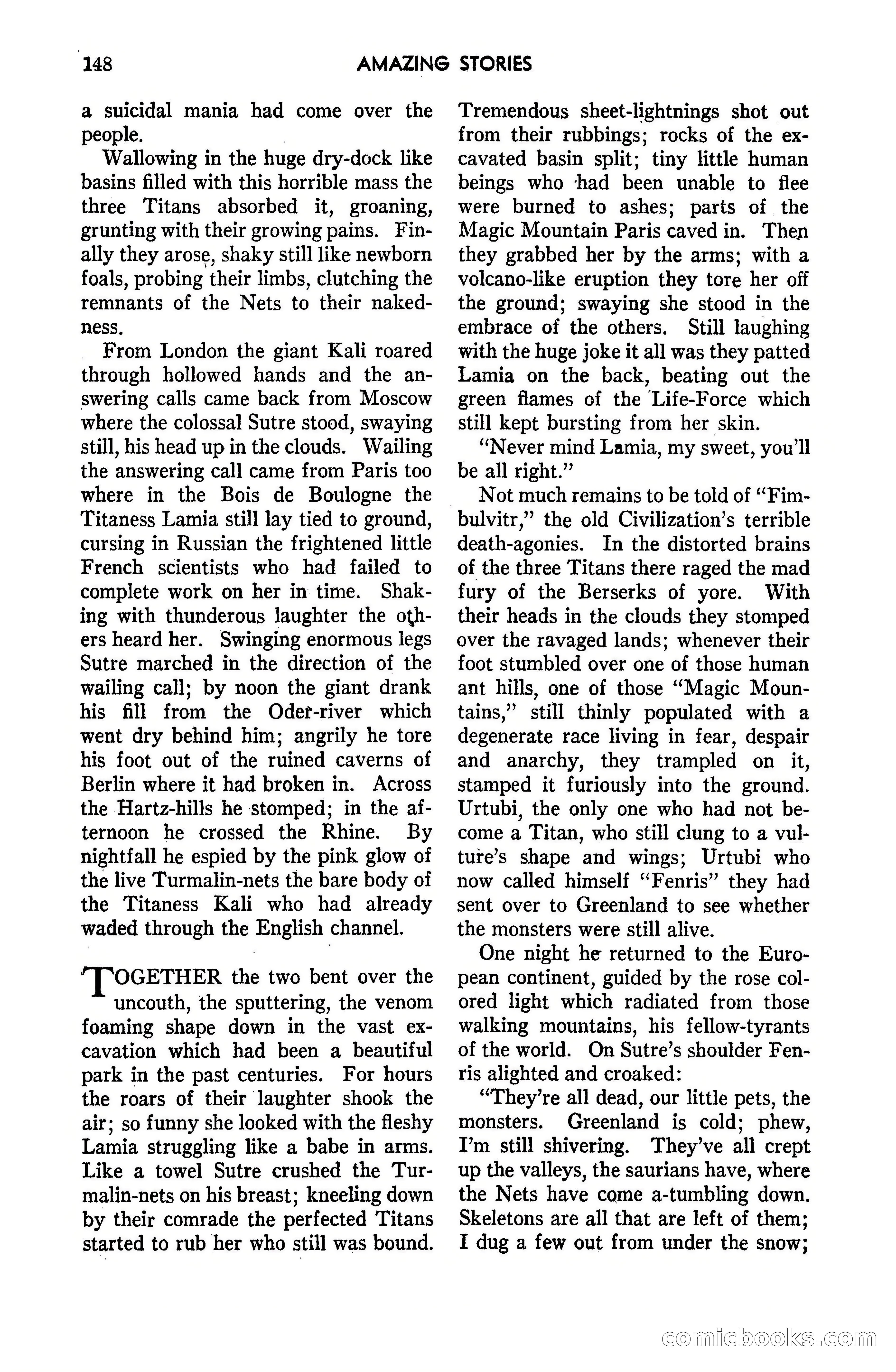 Amazing Stories, March 1947 — page 148 of 180