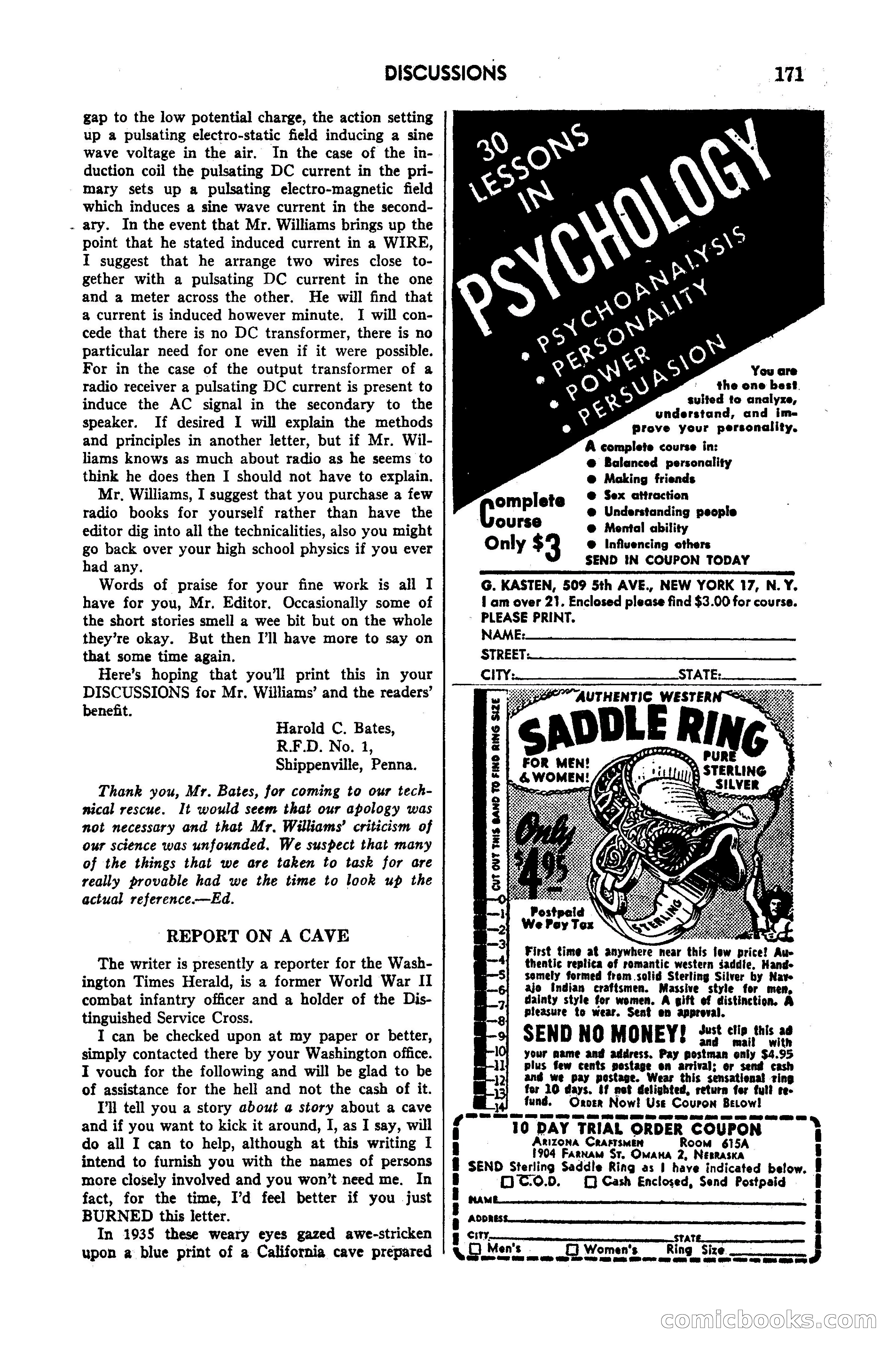 Amazing Stories, March 1947 — page 171 of 180