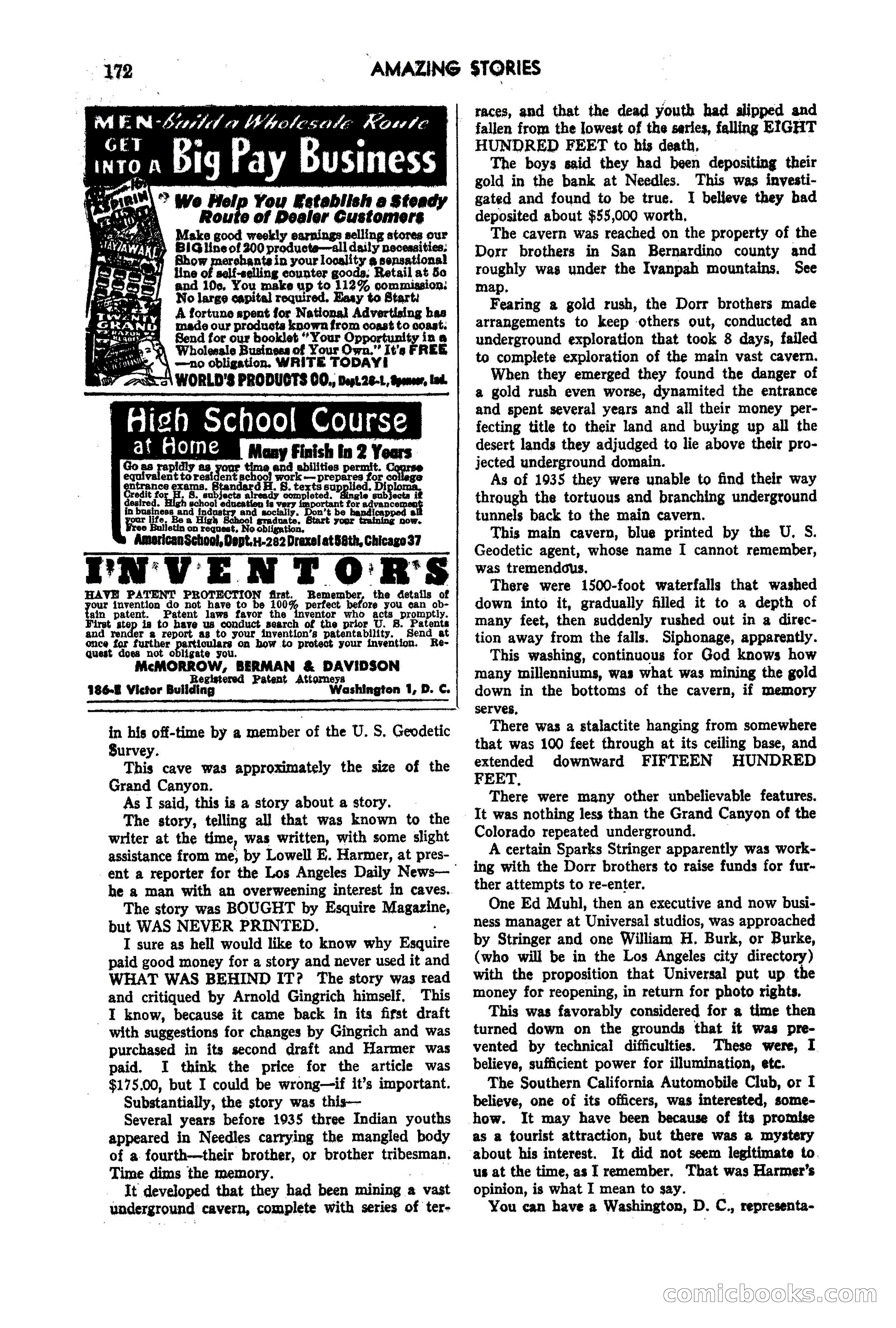 Amazing Stories, March 1947 — page 172 of 180