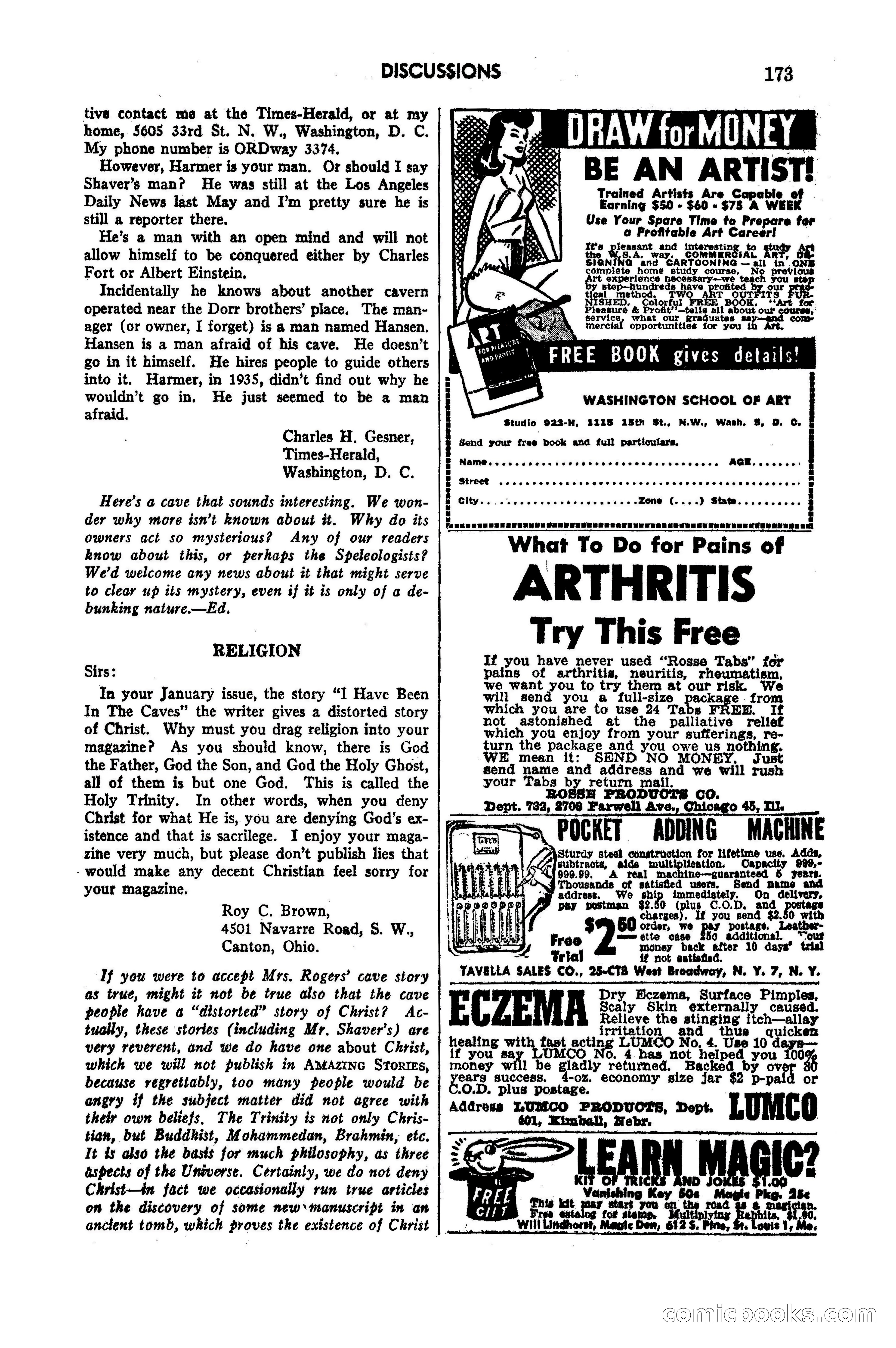 Amazing Stories, March 1947 — page 173 of 180