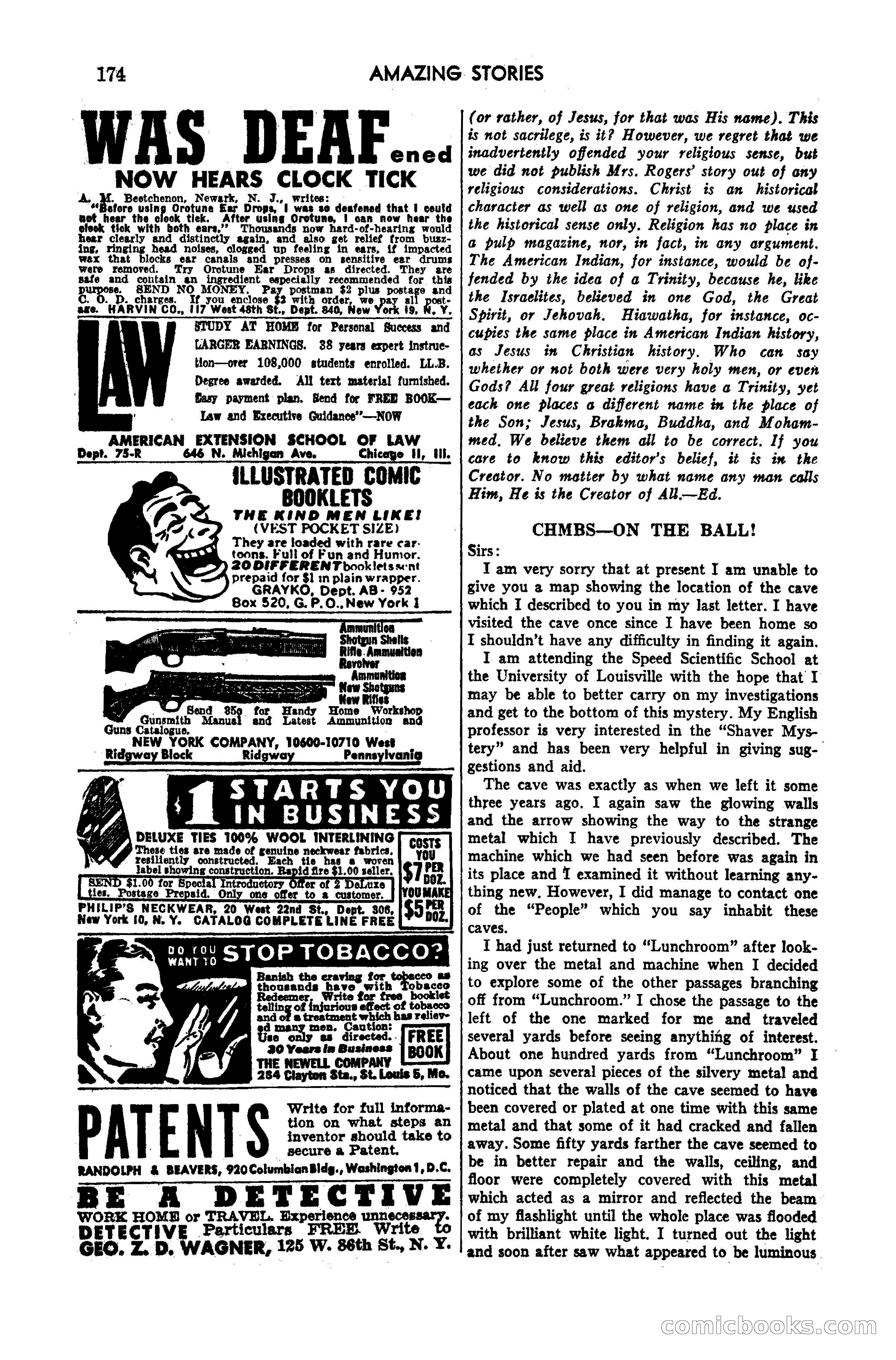Amazing Stories, March 1947 — page 174 of 180