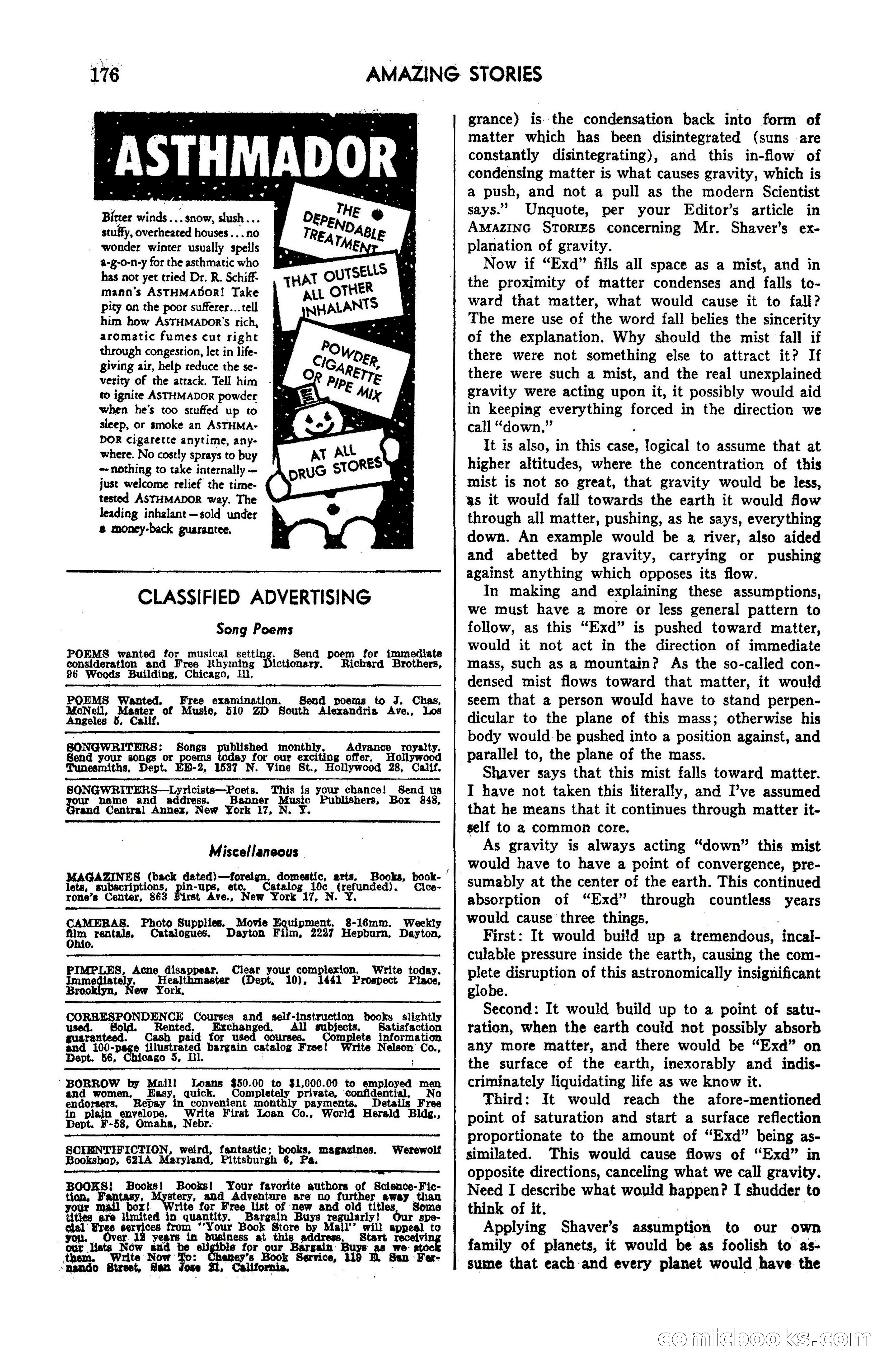 Amazing Stories, March 1947 — page 176 of 180