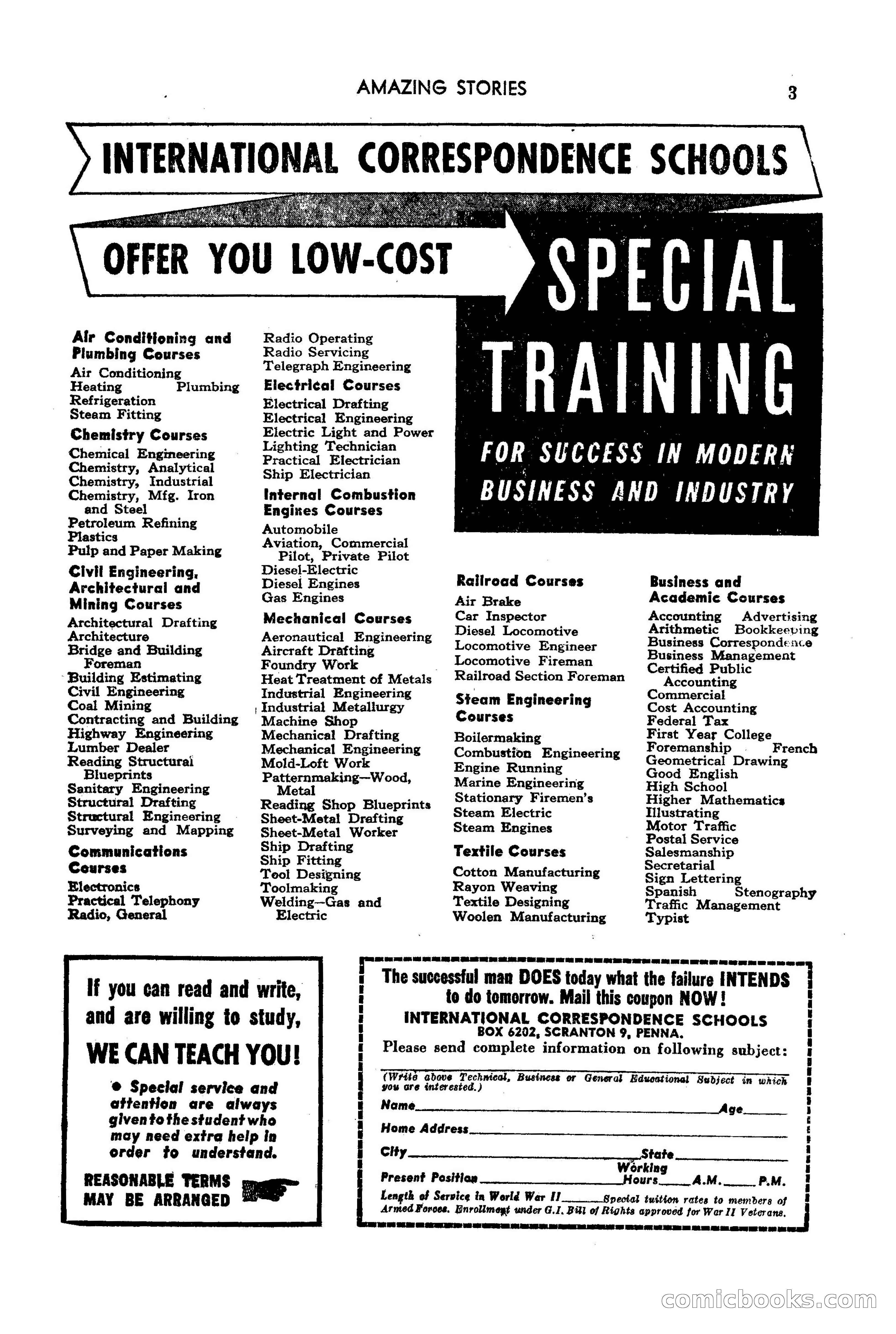 Amazing Stories, May 1947 — page 3 of 180