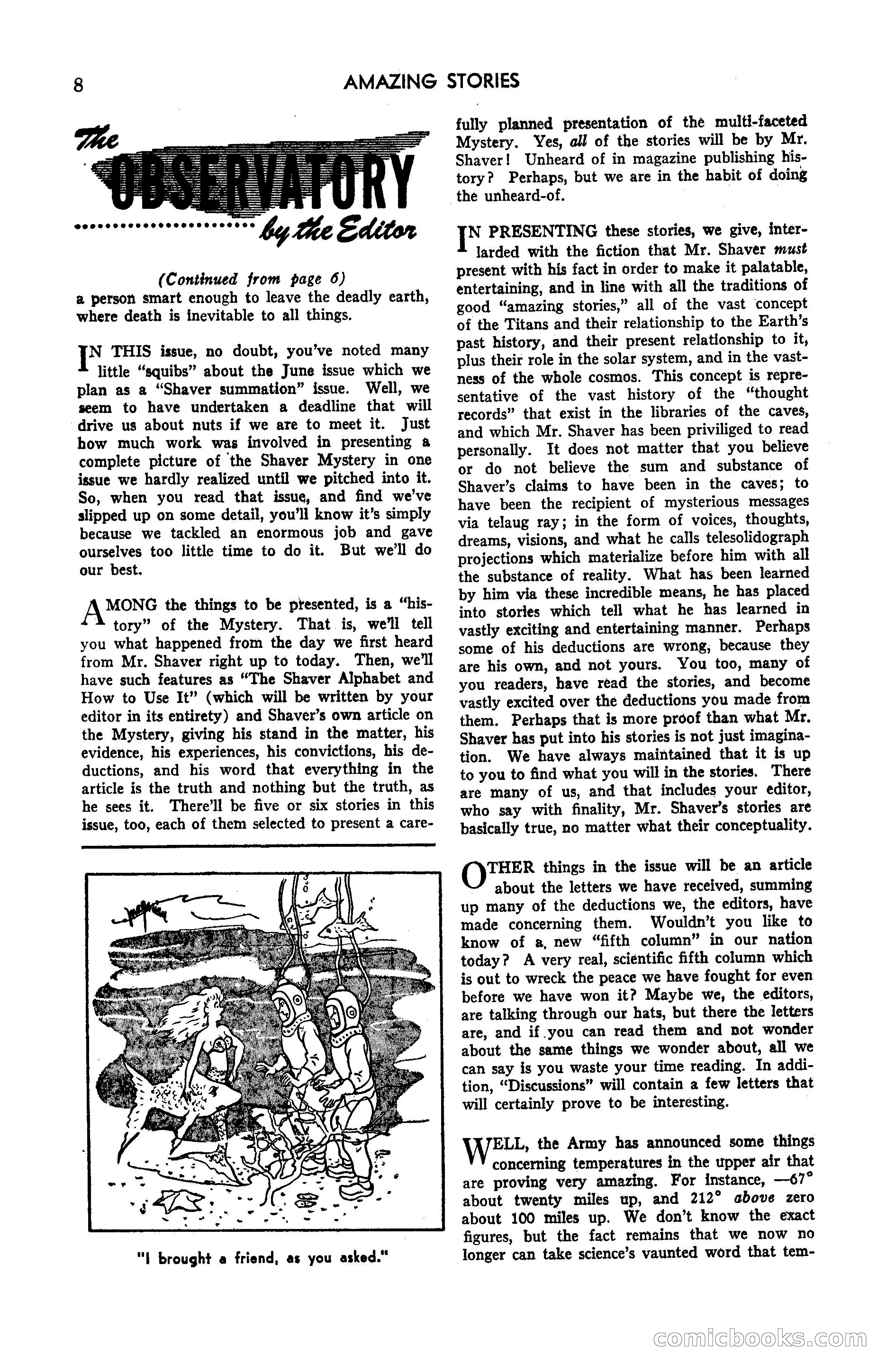 Amazing Stories, May 1947 — page 8 of 180