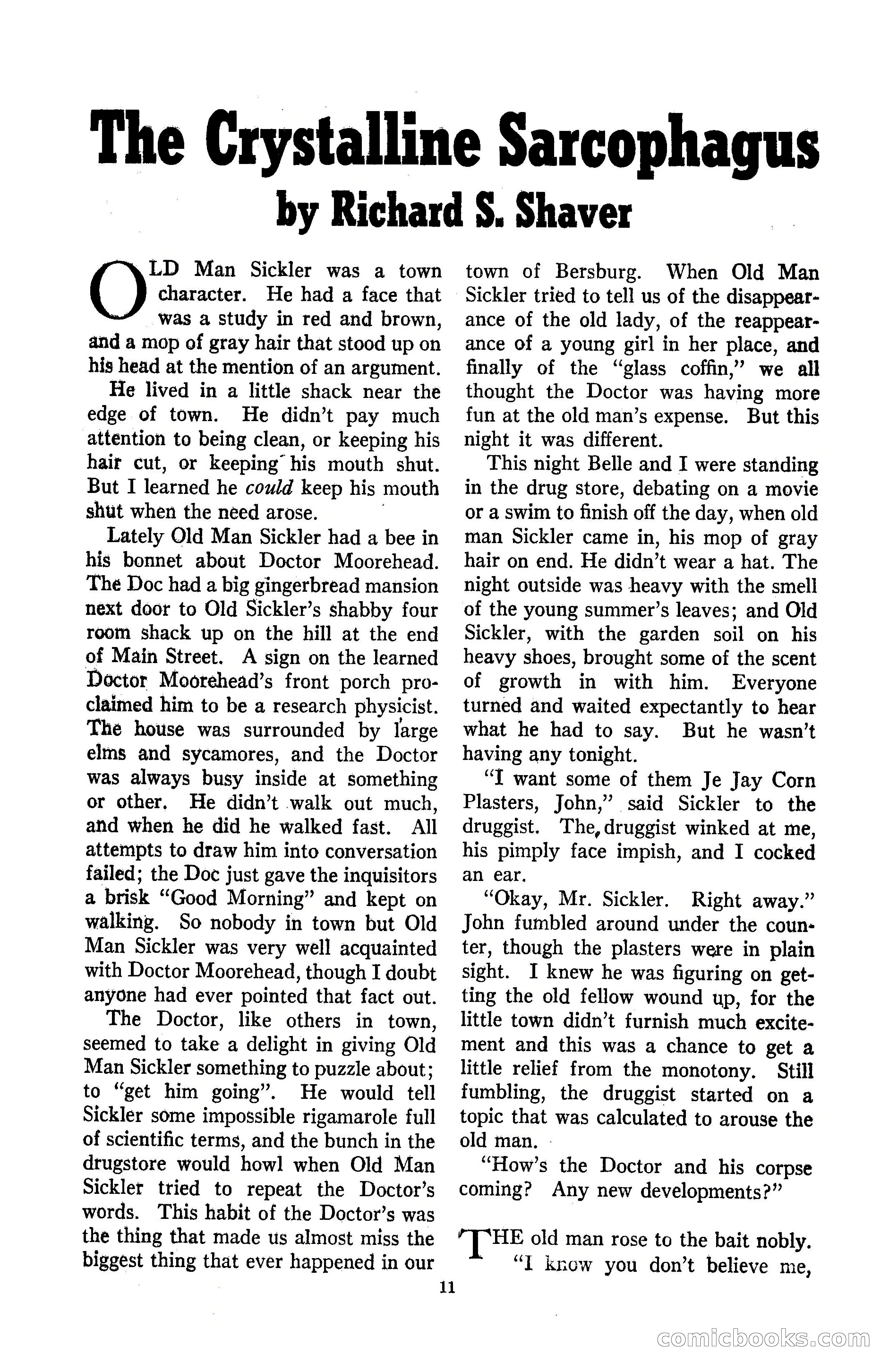 Amazing Stories, May 1947 — page 11 of 180