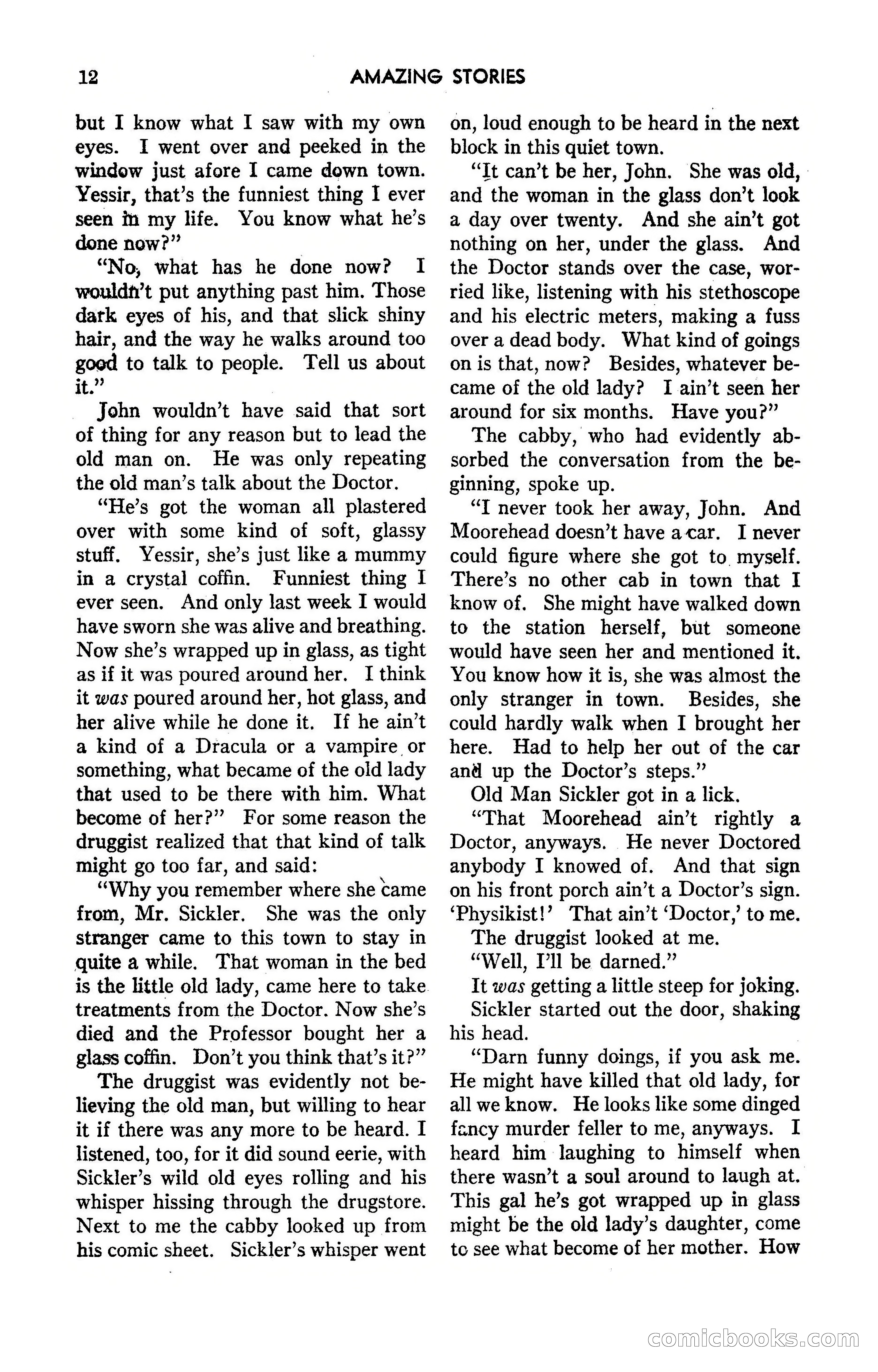 Amazing Stories, May 1947 — page 12 of 180
