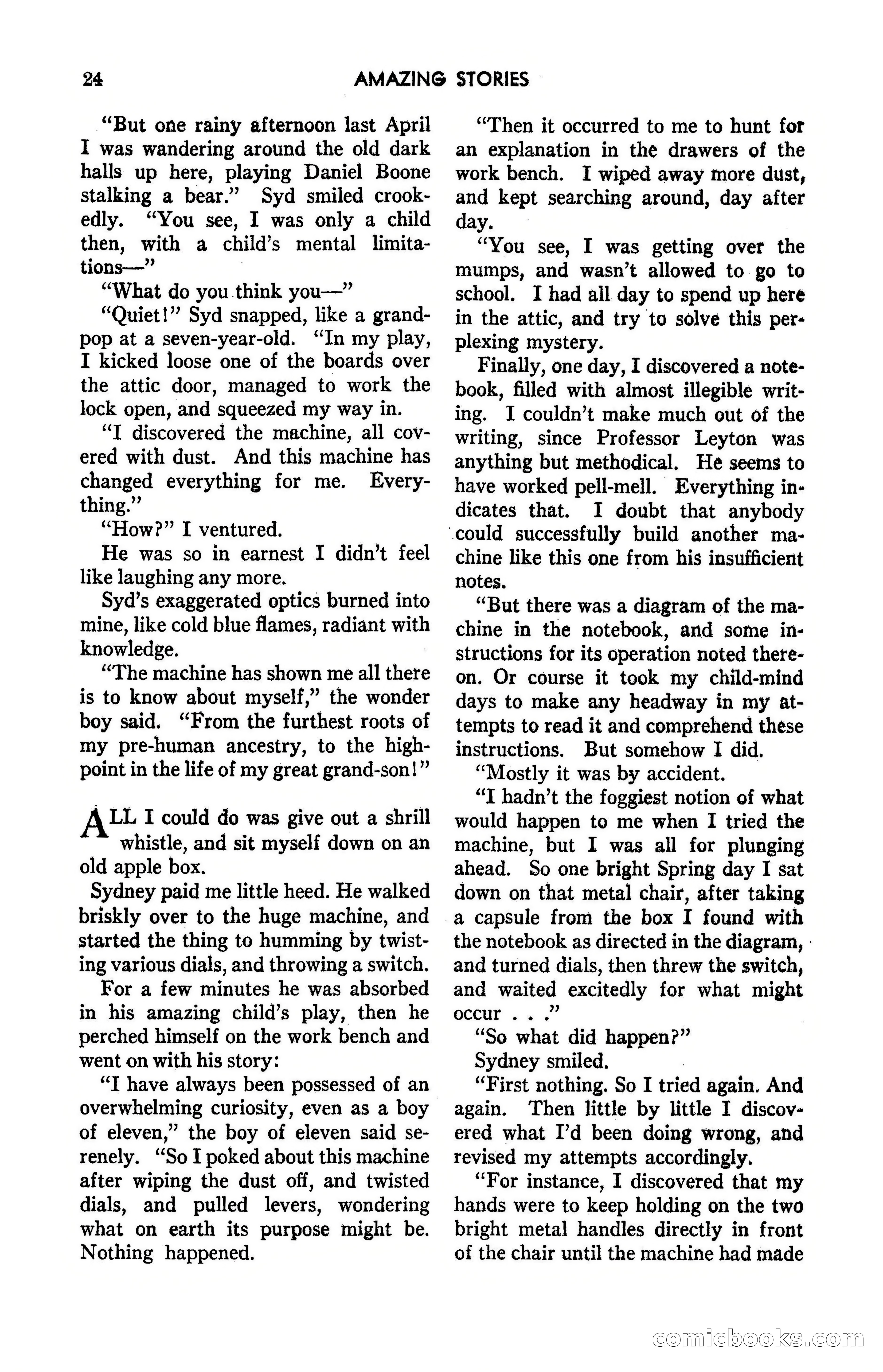 Amazing Stories, May 1947 — page 24 of 180
