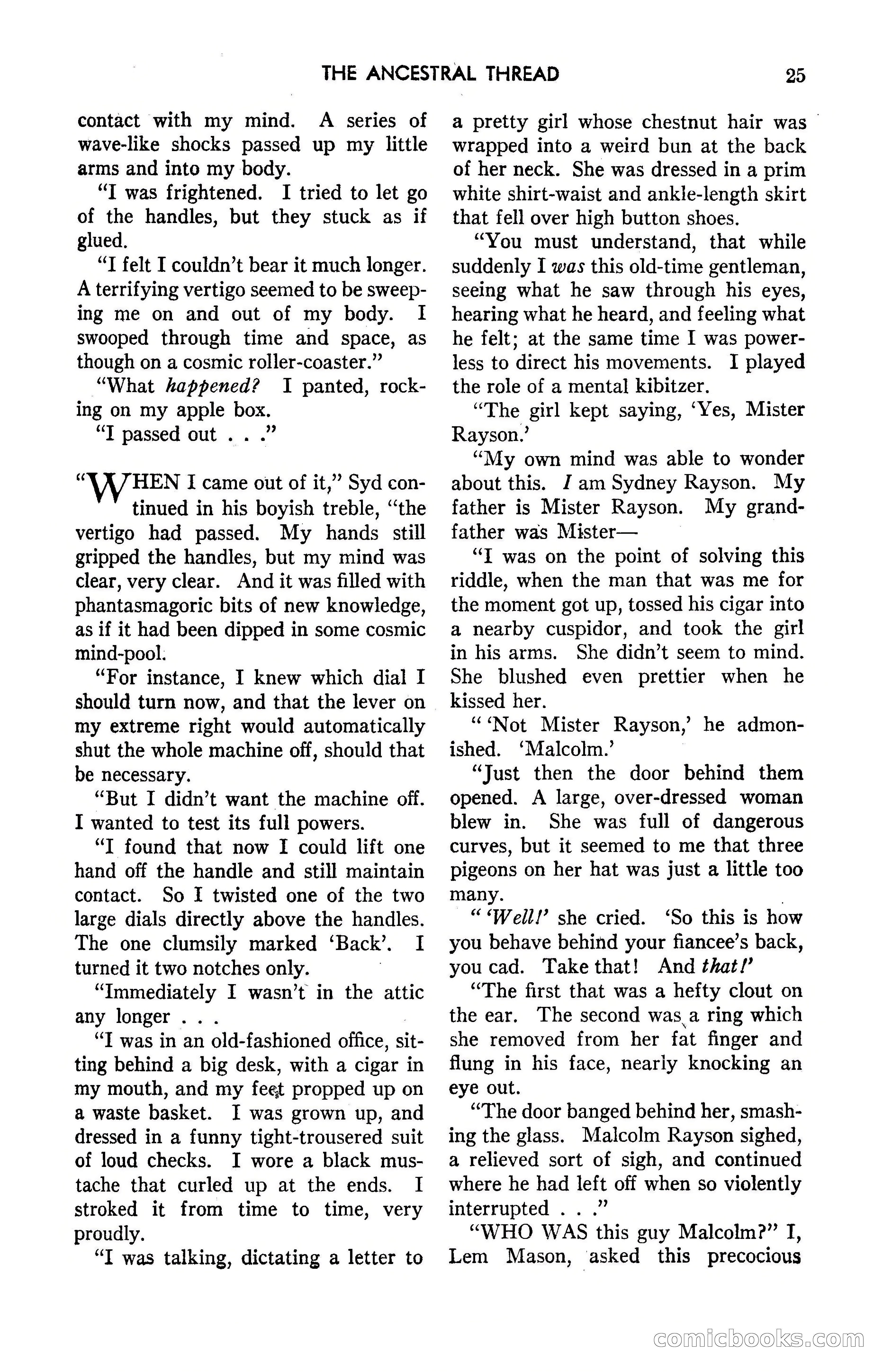 Amazing Stories, May 1947 — page 25 of 180