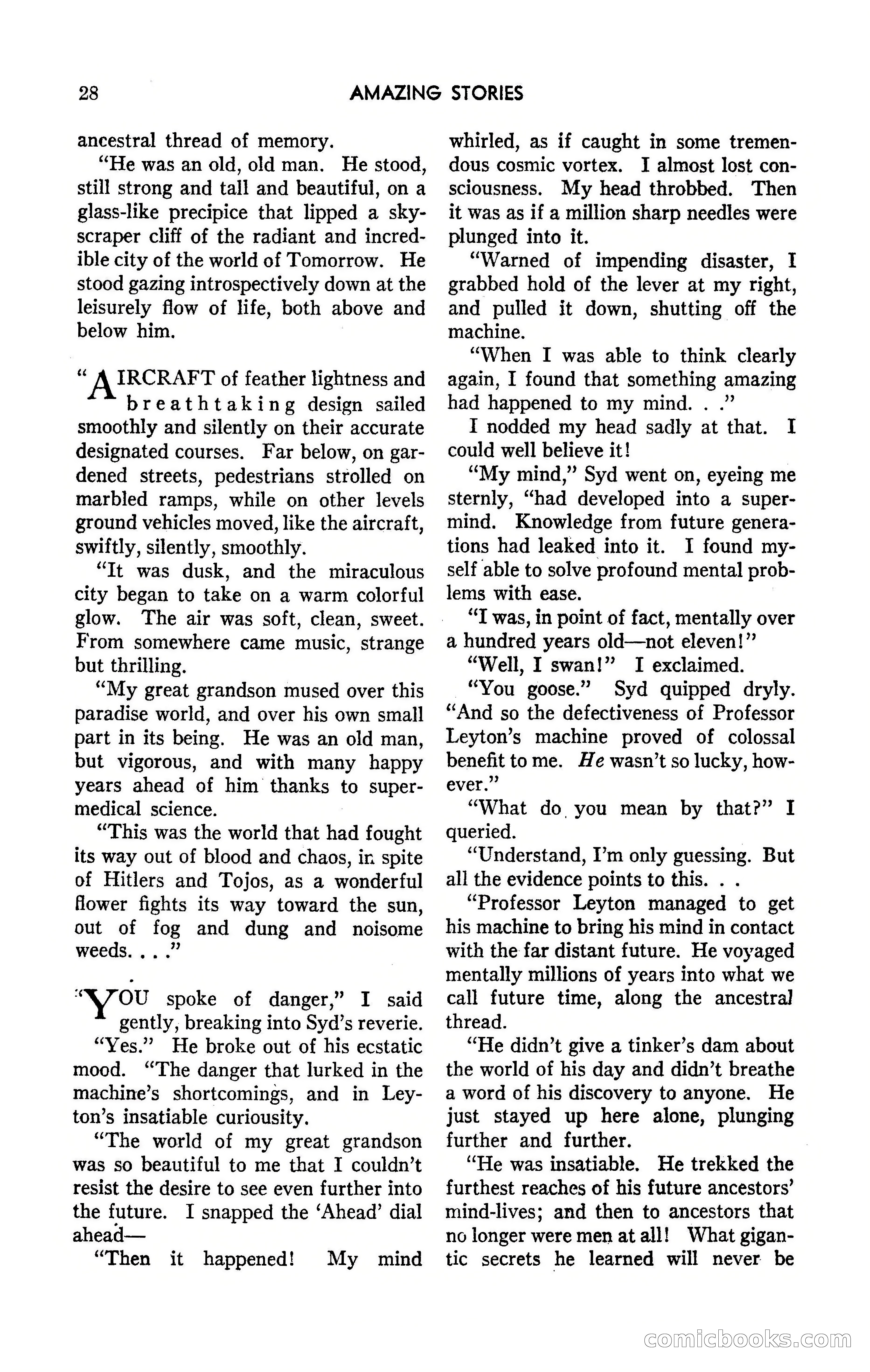 Amazing Stories, May 1947 — page 28 of 180