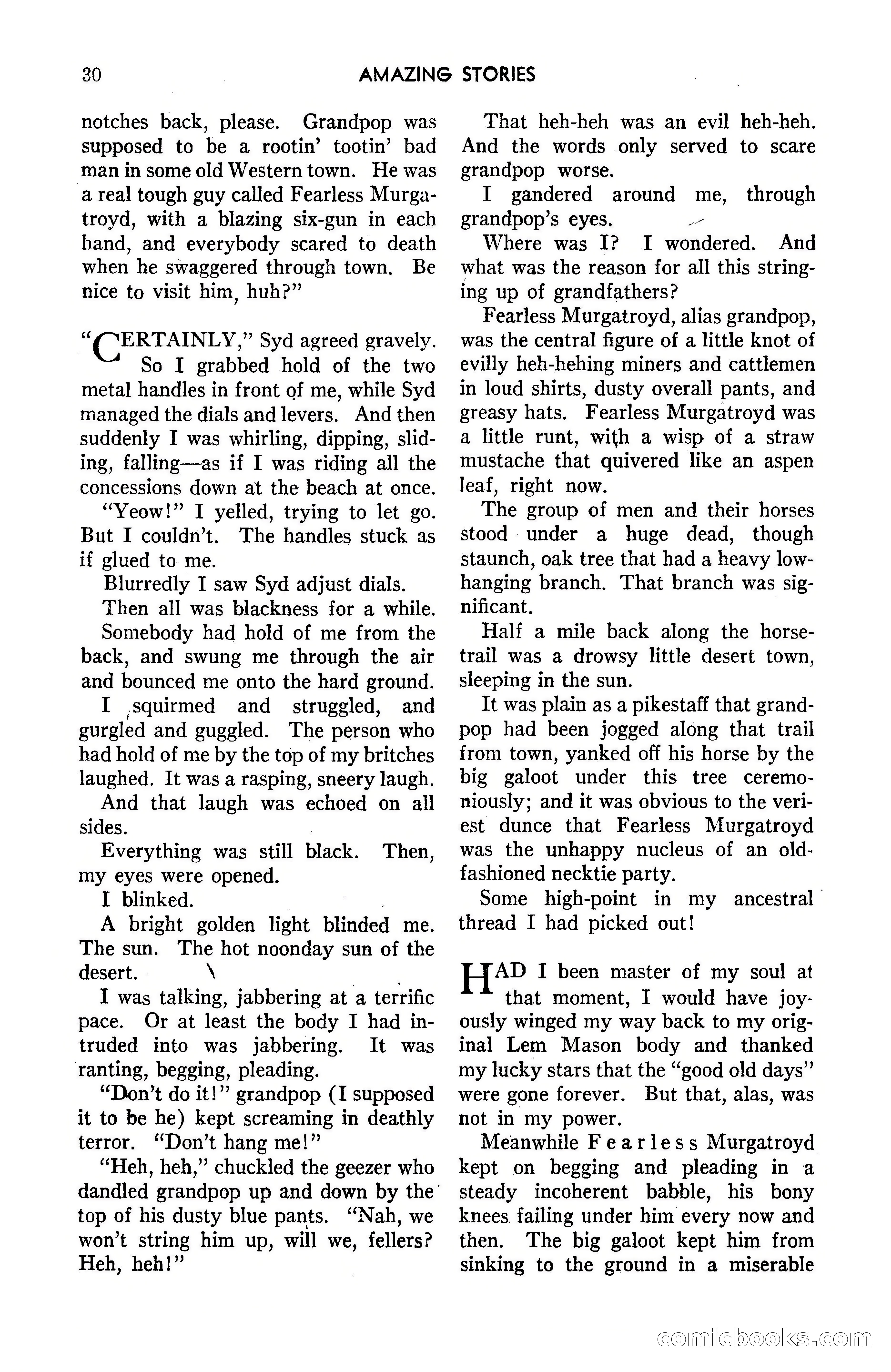 Amazing Stories, May 1947 — page 30 of 180