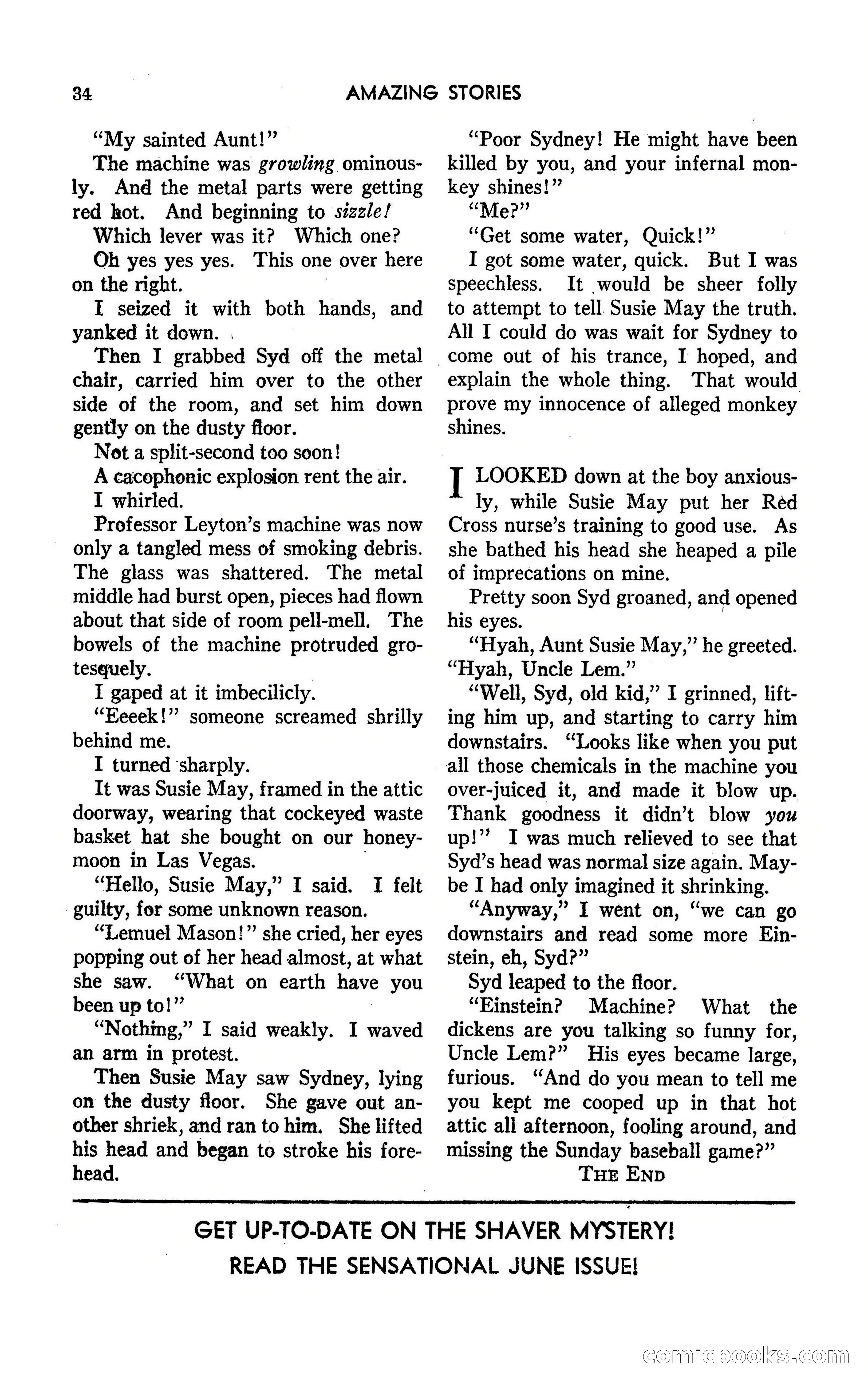 Amazing Stories, May 1947 — page 34 of 180