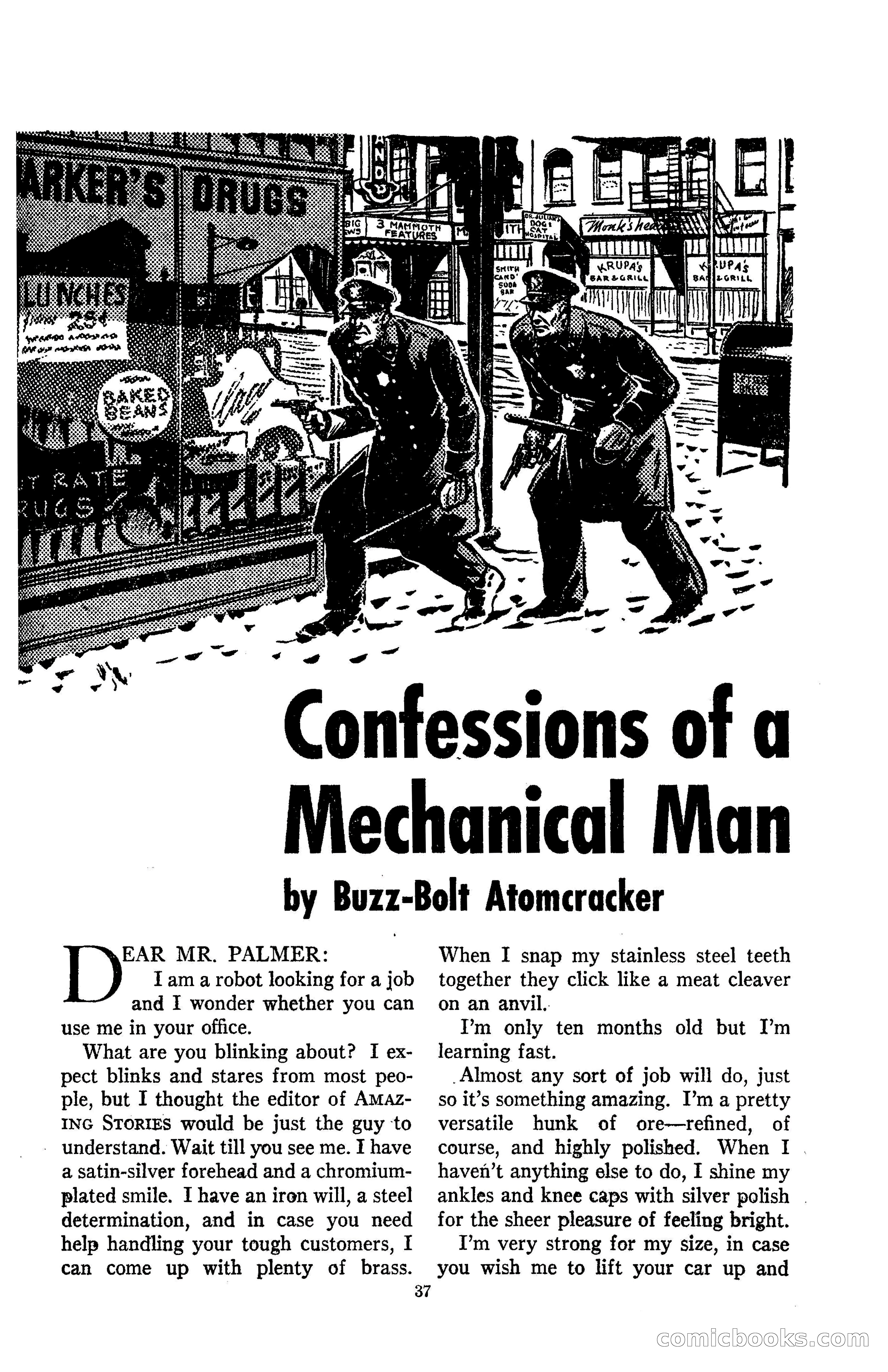 Amazing Stories, May 1947 — page 37 of 180