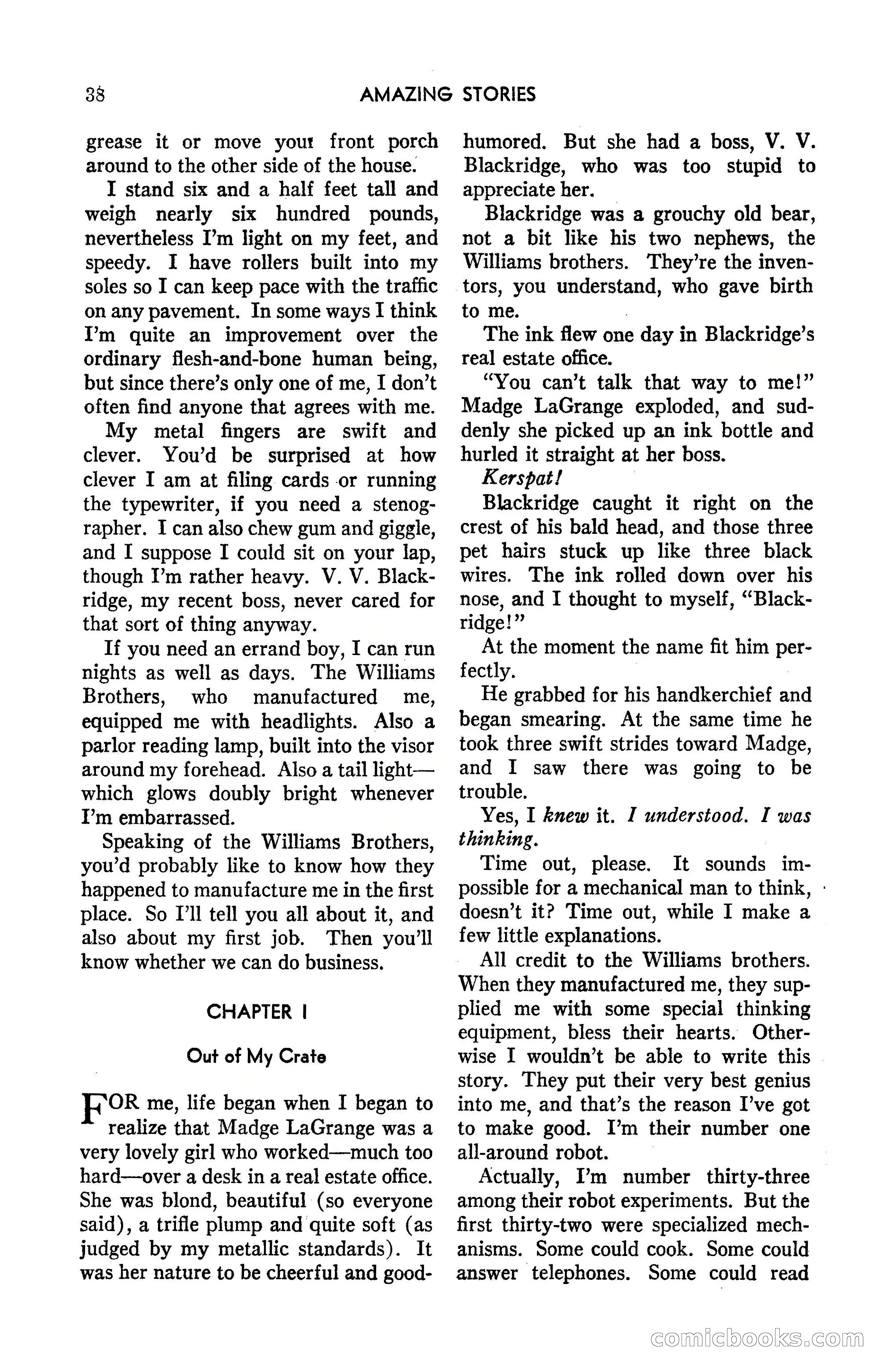 Amazing Stories, May 1947 — page 38 of 180