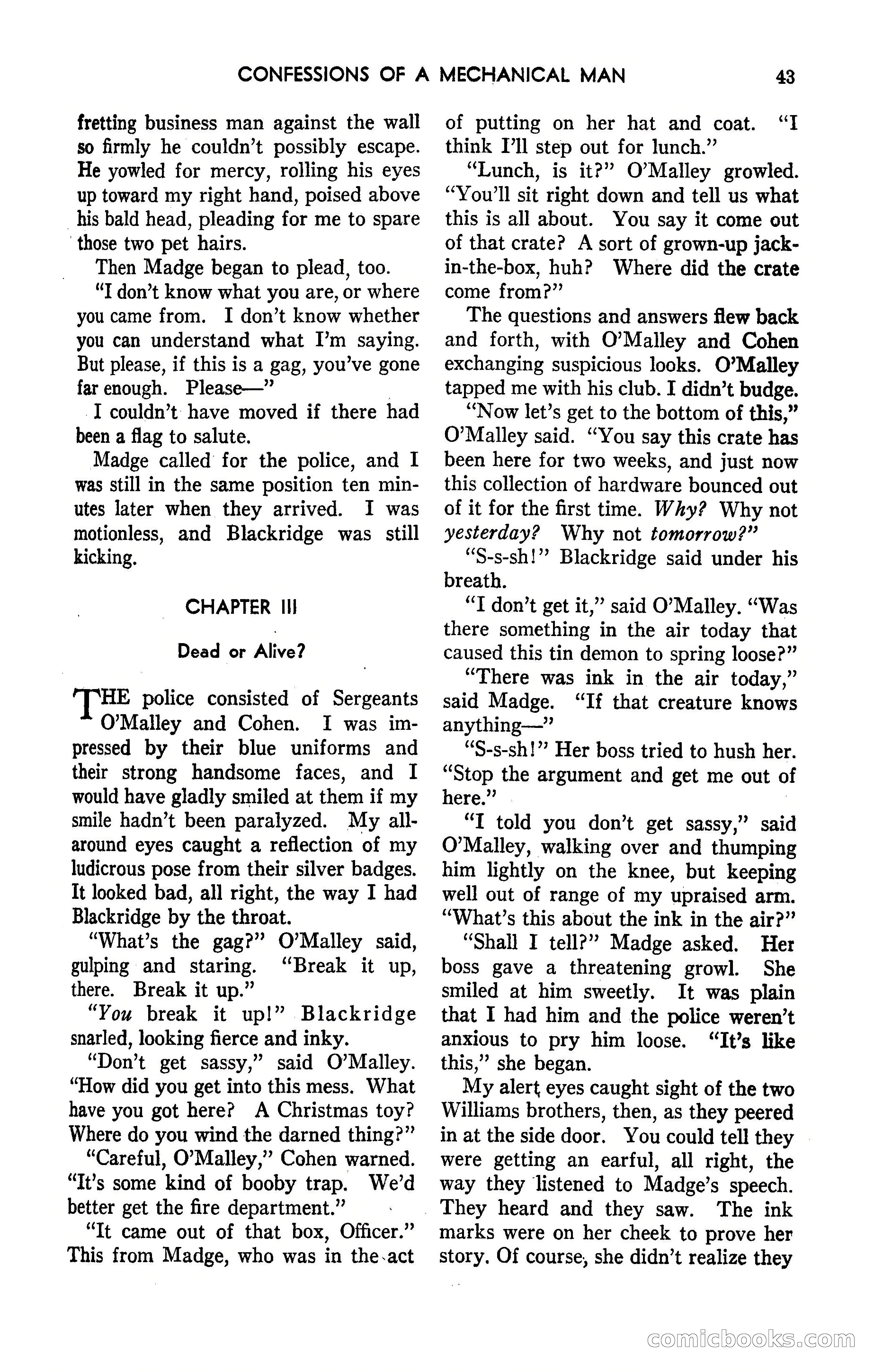 Amazing Stories, May 1947 — page 43 of 180