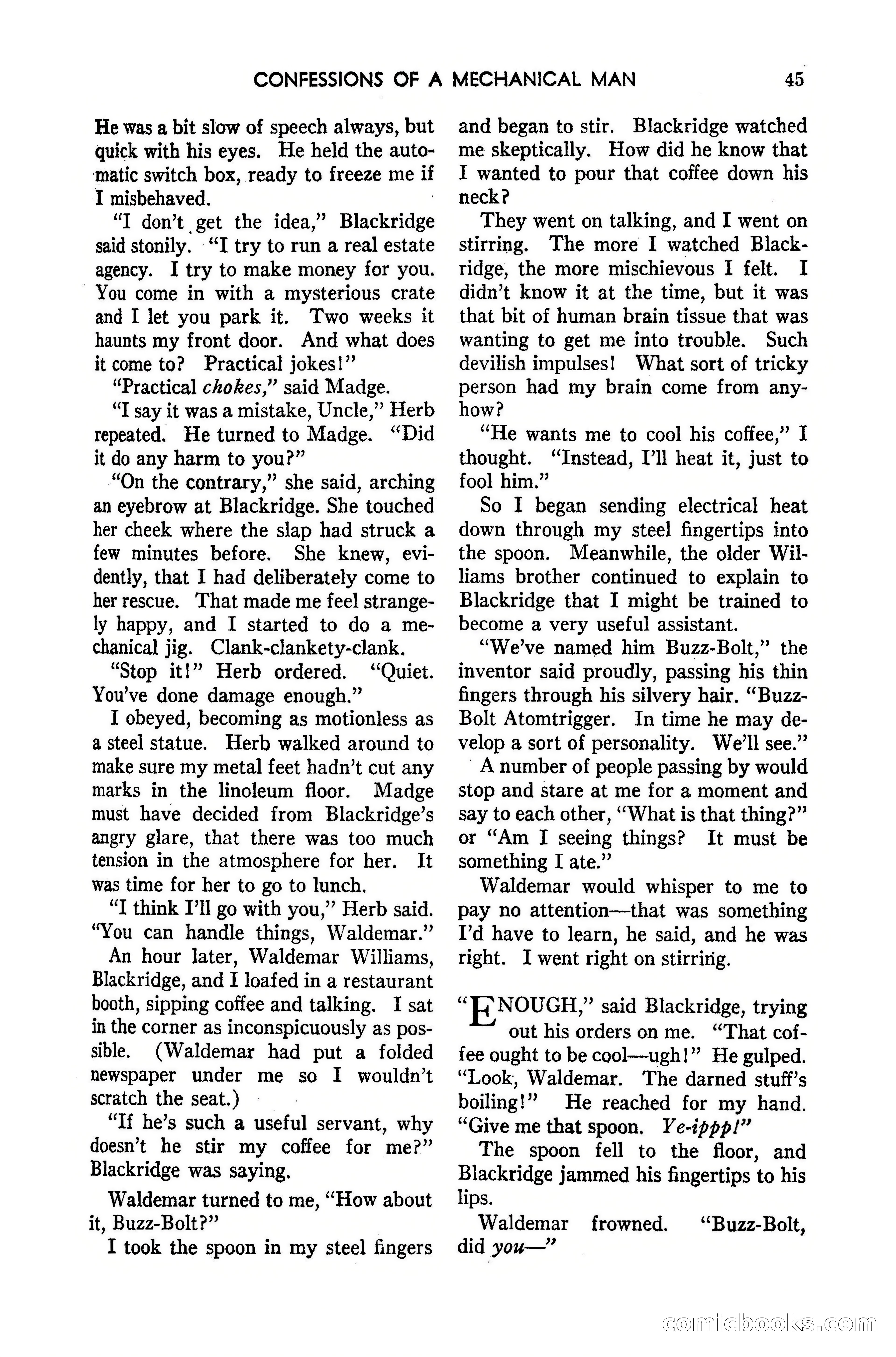 Amazing Stories, May 1947 — page 45 of 180