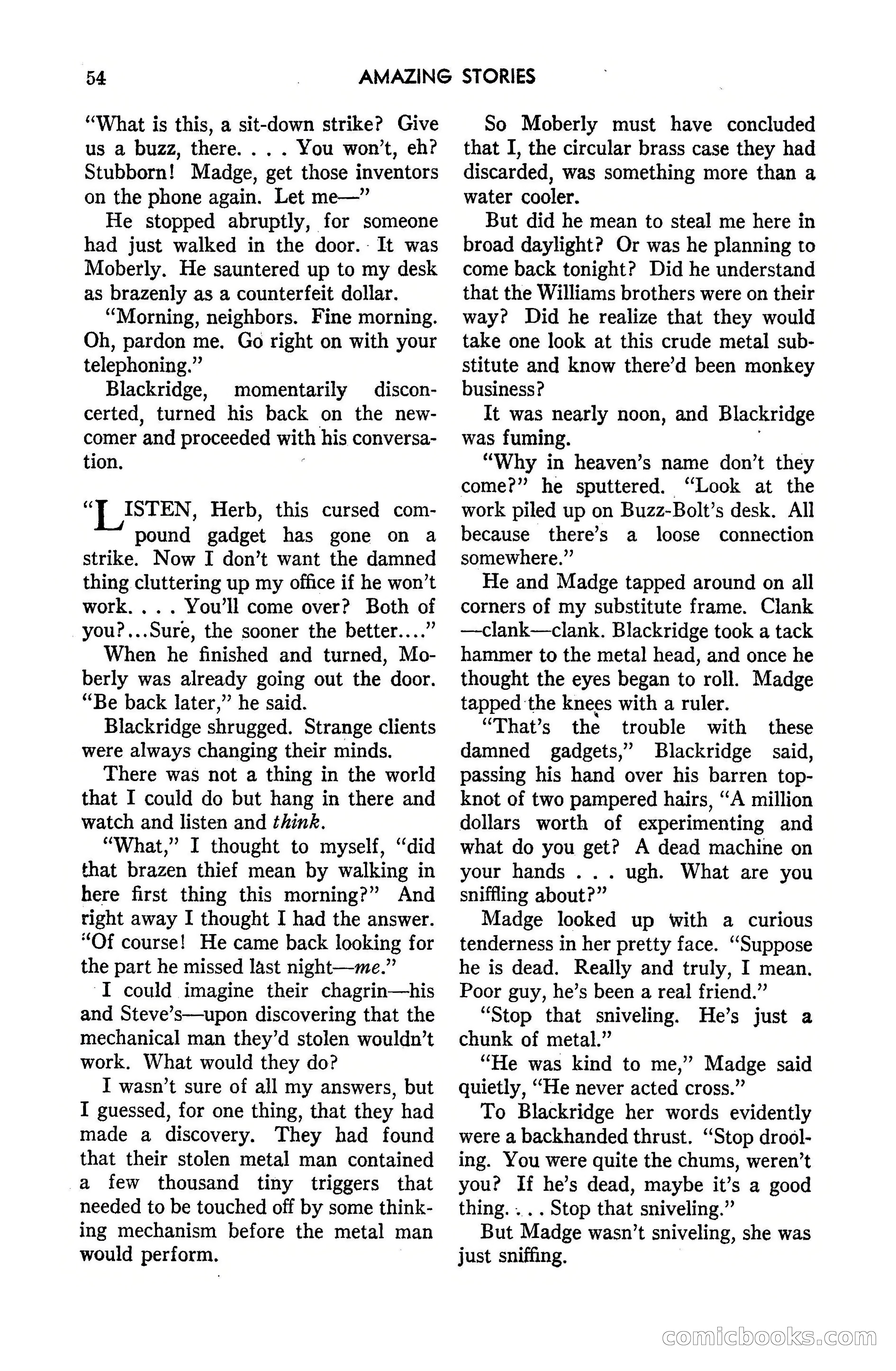 Amazing Stories, May 1947 — page 54 of 180
