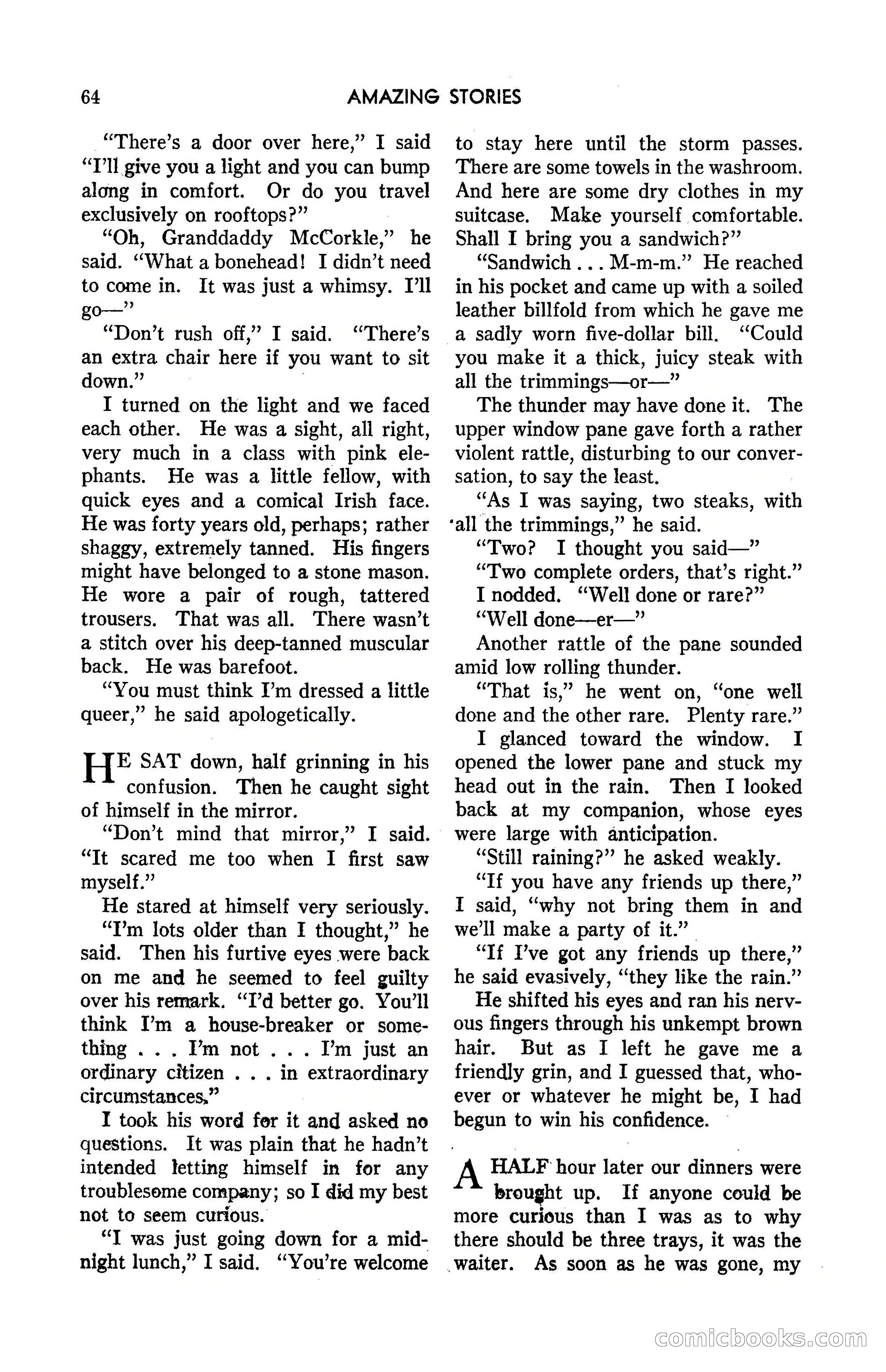 Amazing Stories, May 1947 — page 64 of 180