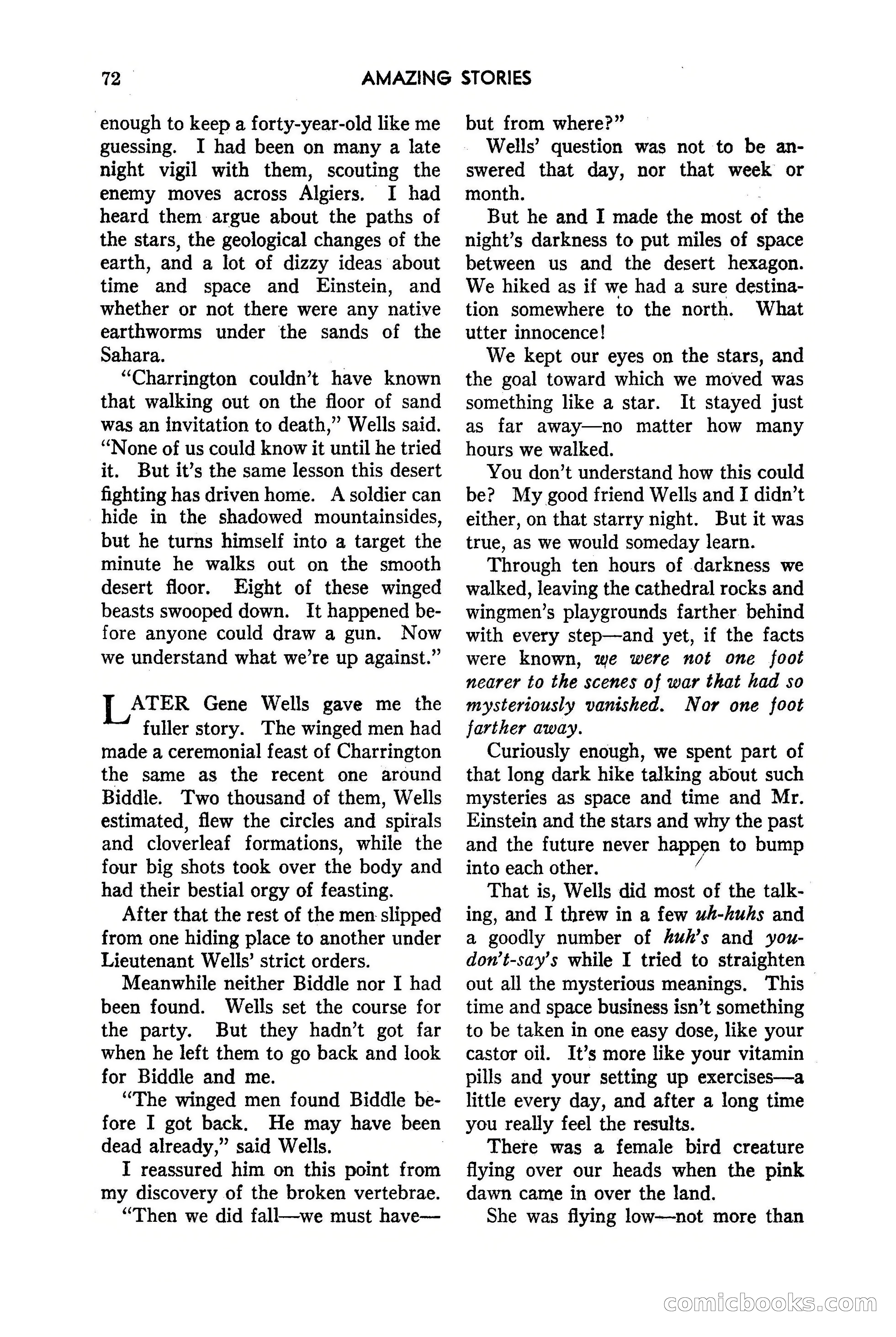 Amazing Stories, May 1947 — page 72 of 180