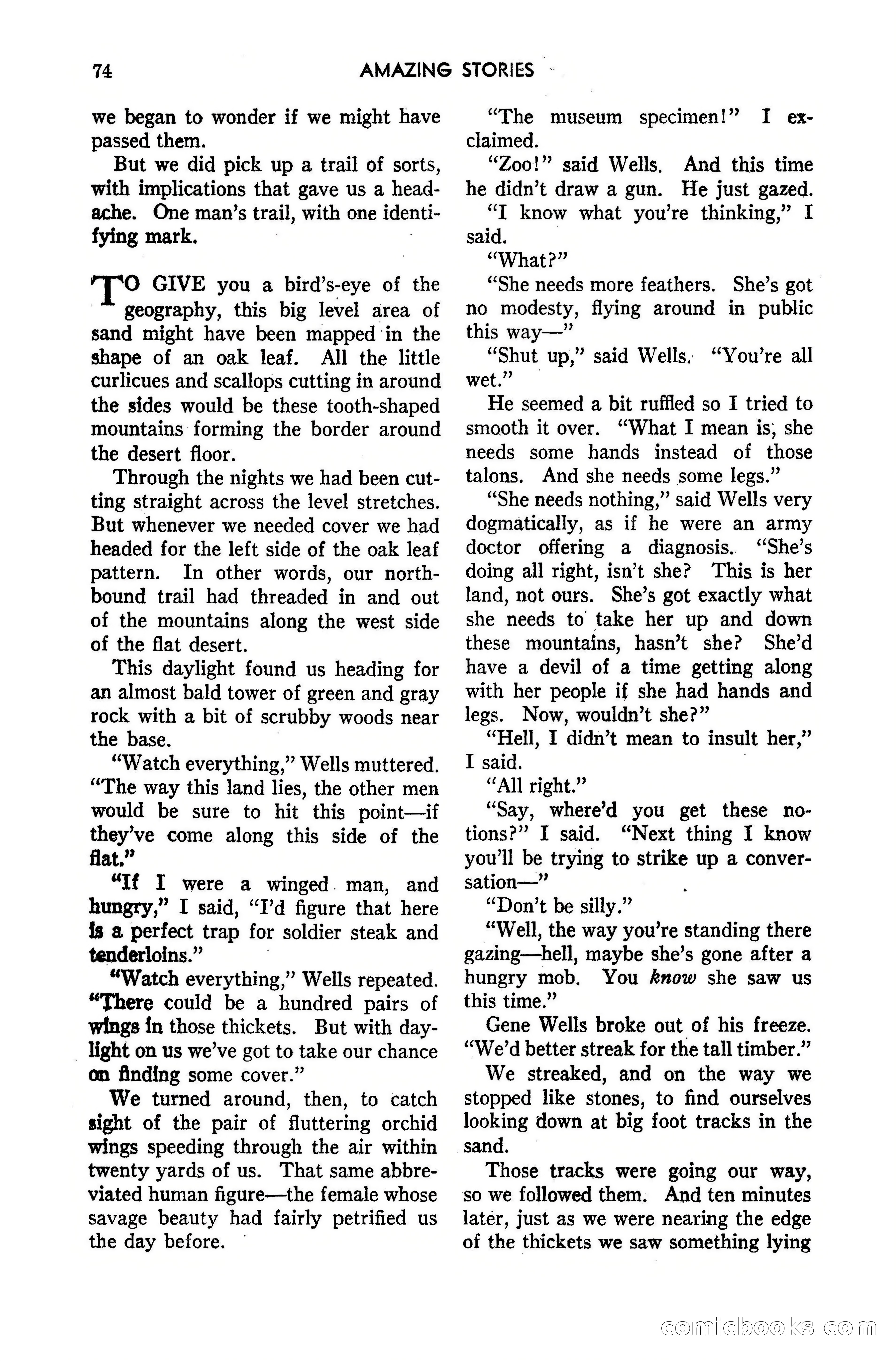 Amazing Stories, May 1947 — page 74 of 180