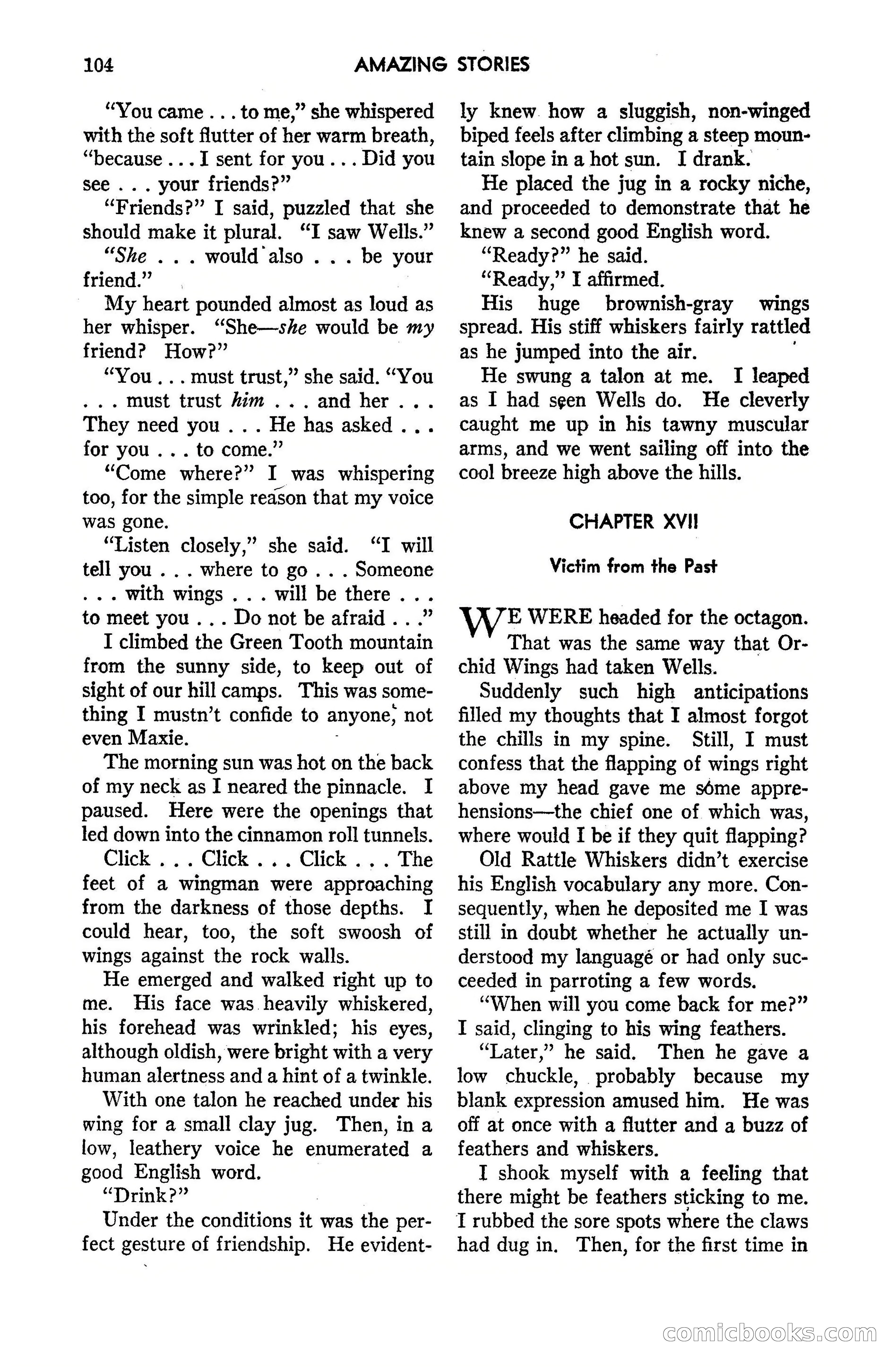 Amazing Stories, May 1947 — page 104 of 180