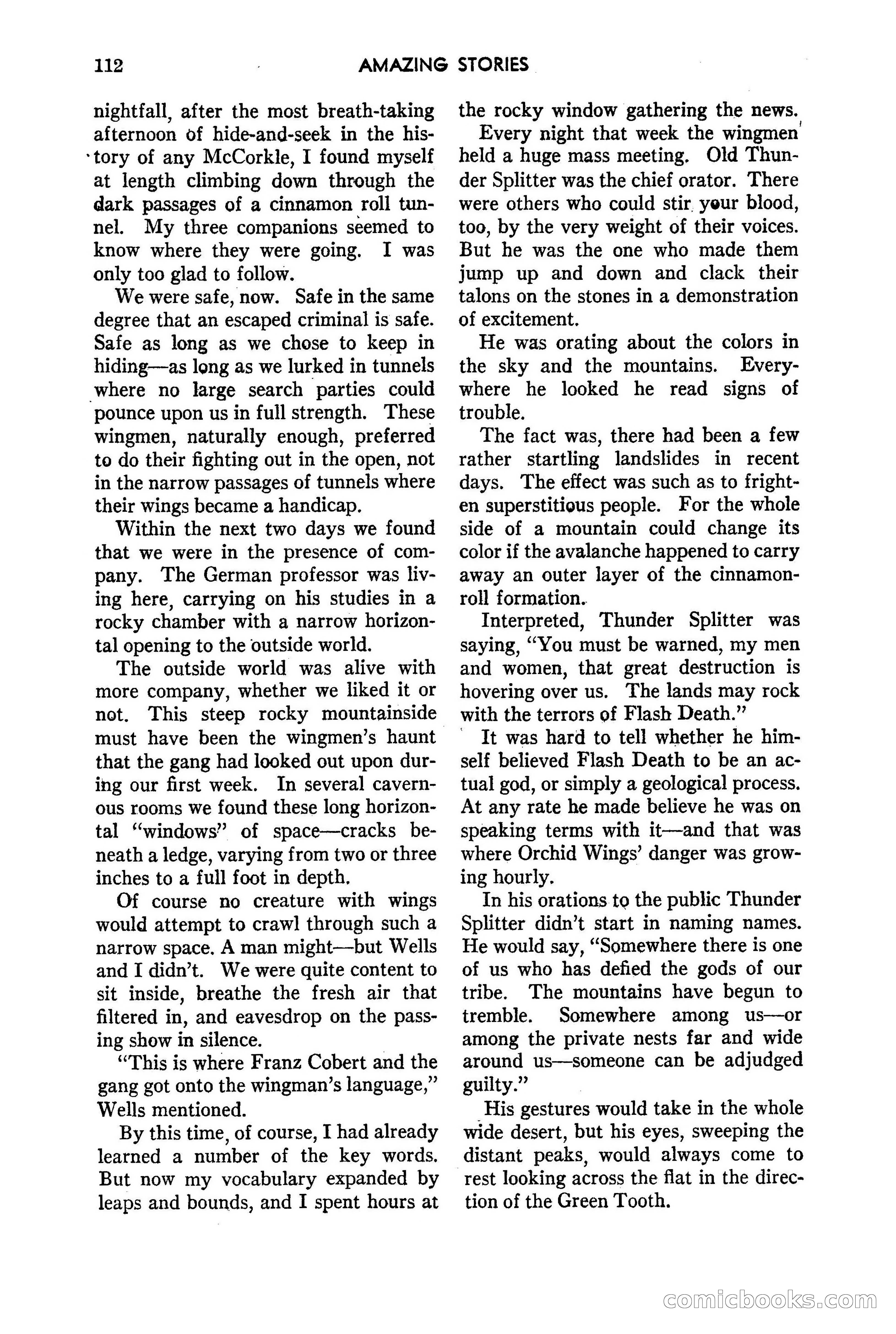 Amazing Stories, May 1947 — page 112 of 180