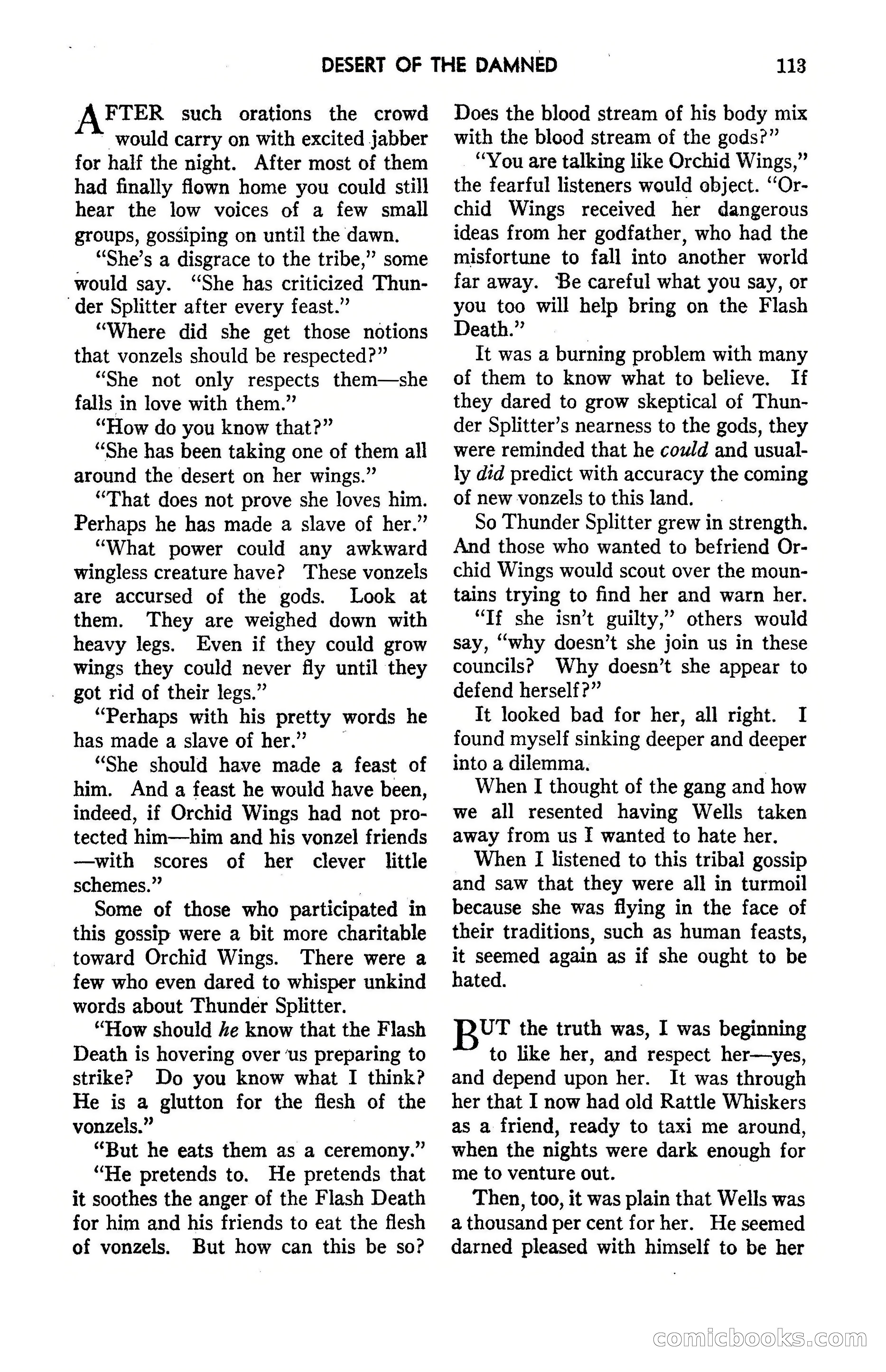 Amazing Stories, May 1947 — page 113 of 180
