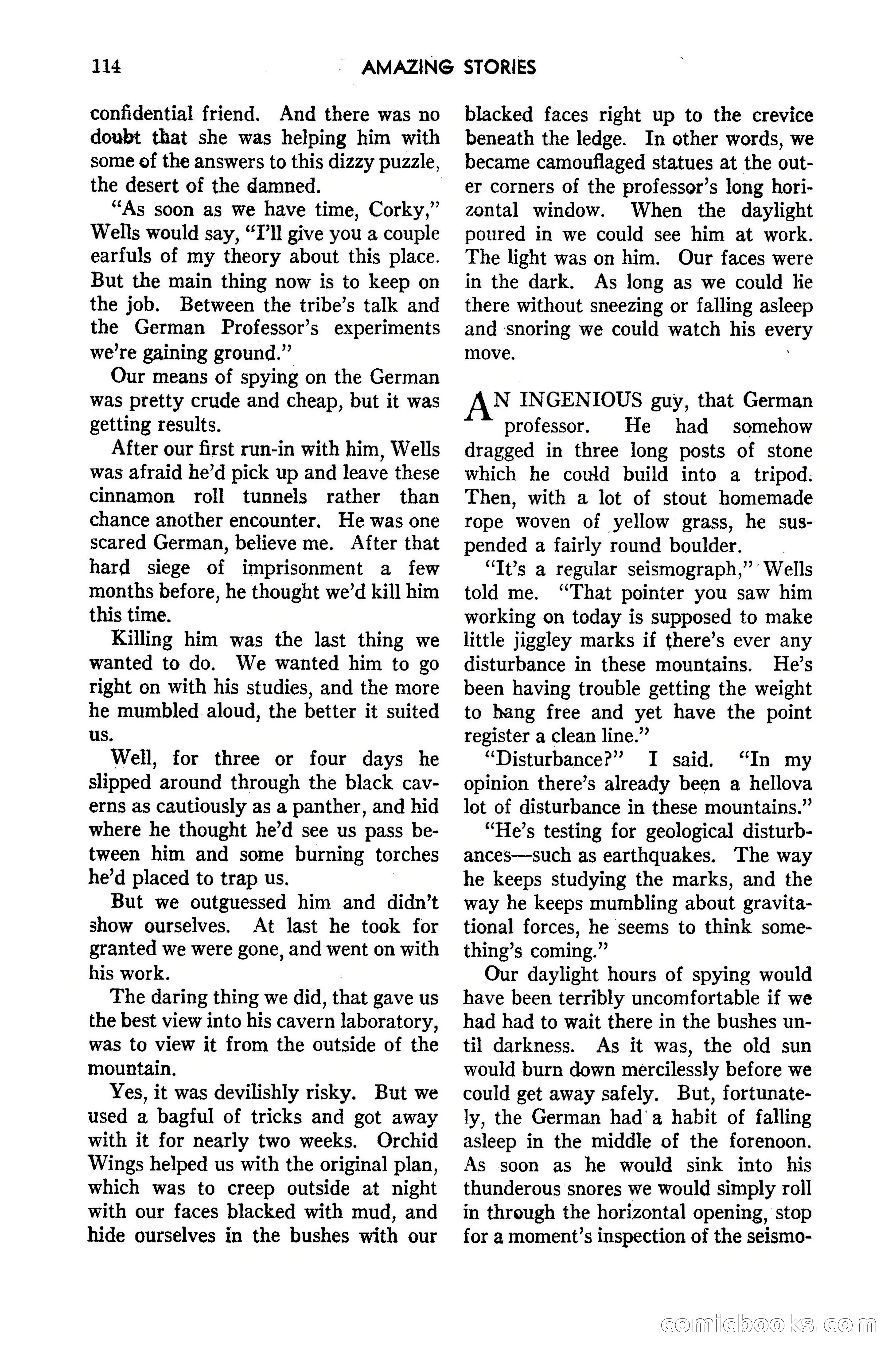 Amazing Stories, May 1947 — page 114 of 180